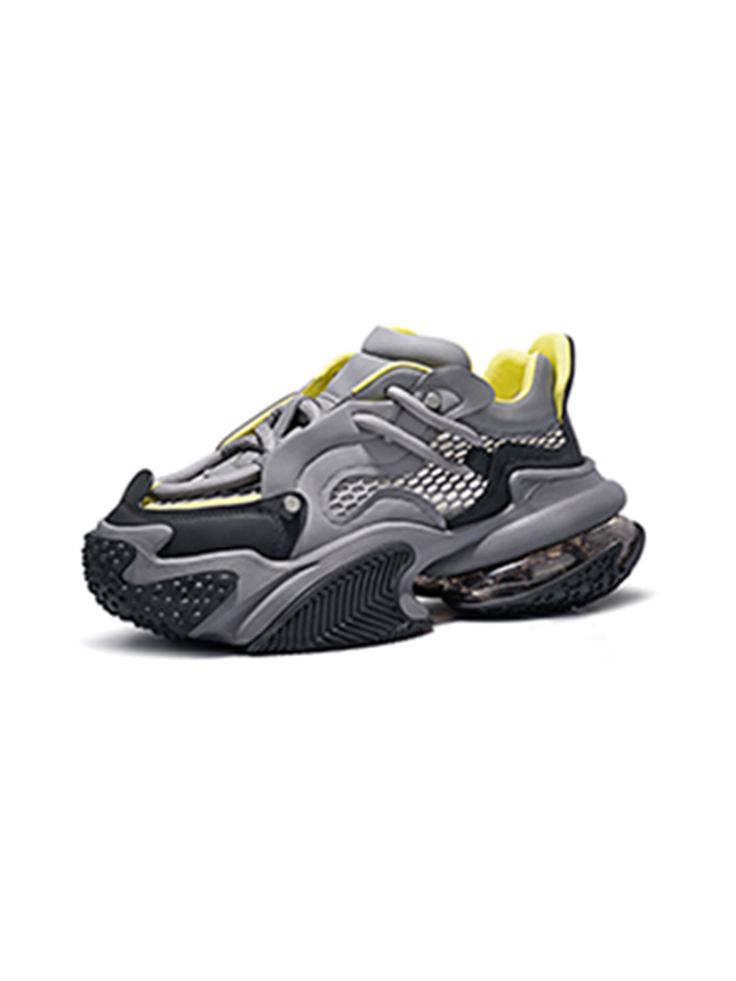 Beige Vortex Mesh Platform Sneakers - Skipkicks