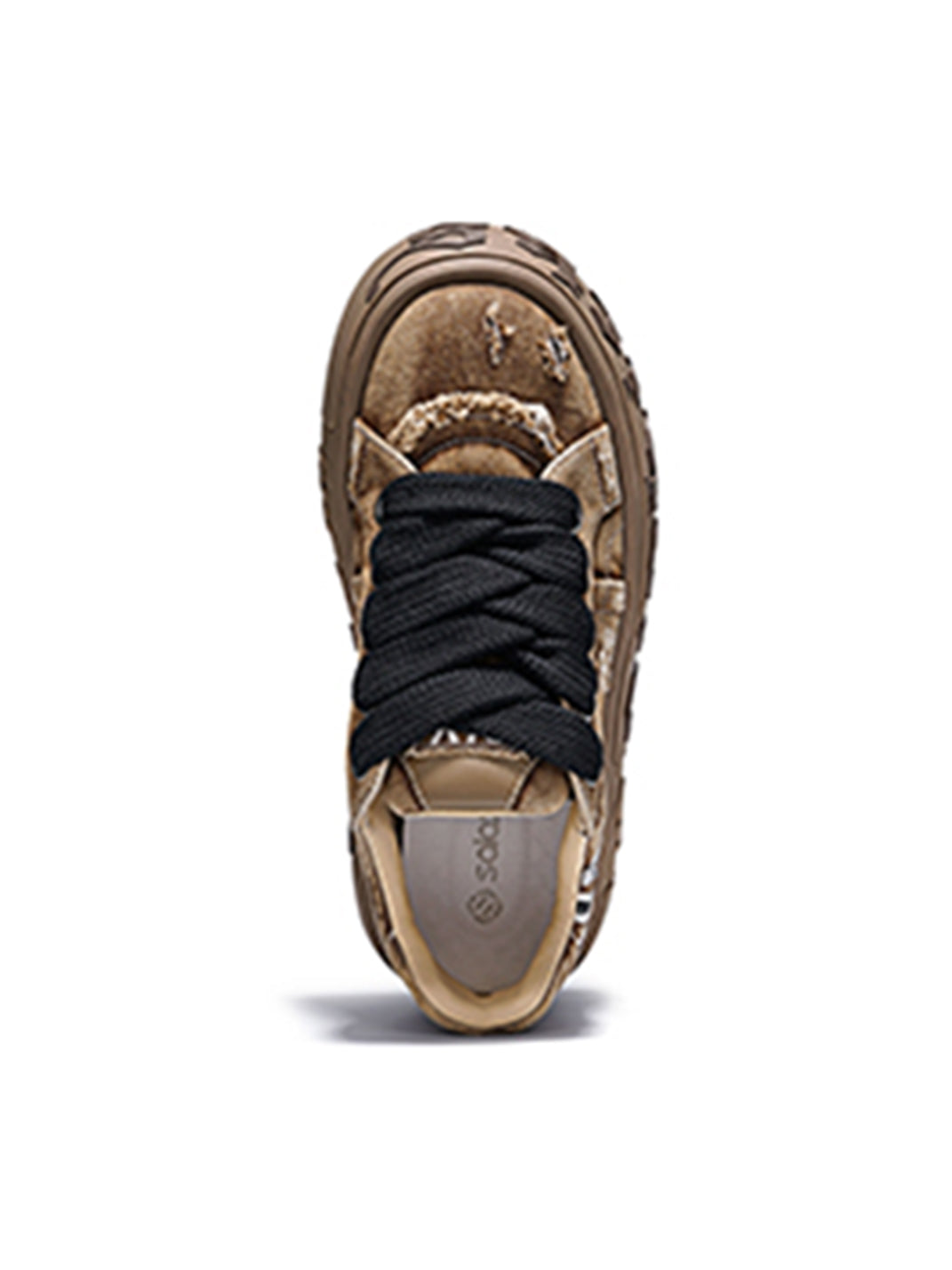 Ripped Denim OWL Skate Sneakers - Skipkicks