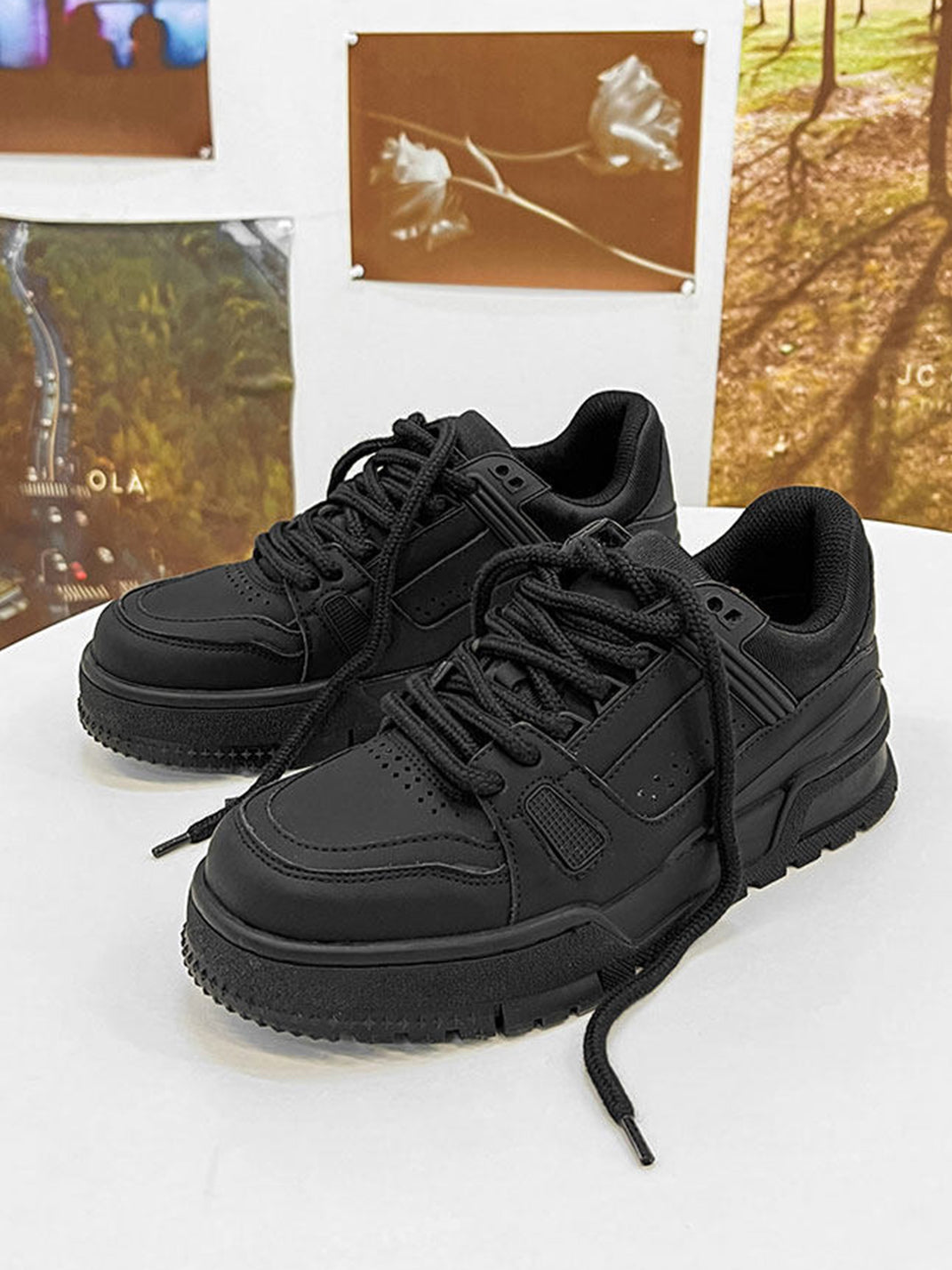 Minimal Chunky Platform Sneakers - Skipkicks