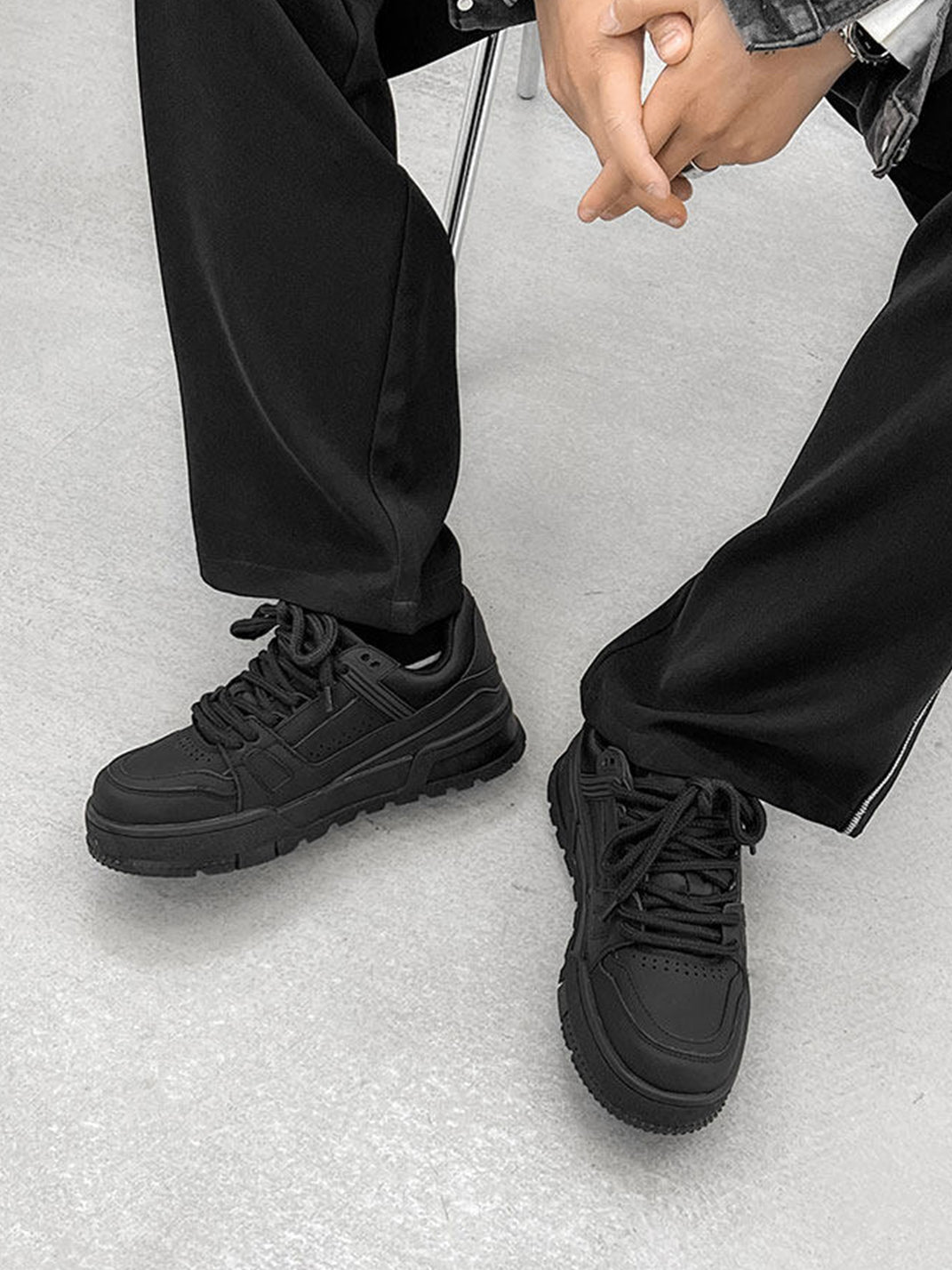 Minimal Chunky Platform Sneakers - Skipkicks