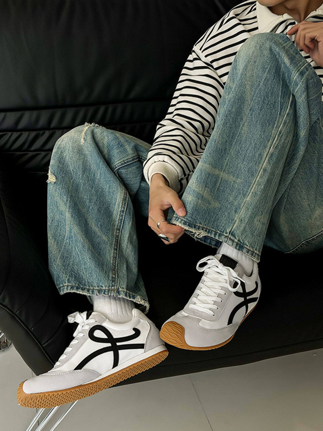 Breathable Panel Sport Sneakers - Skipkicks