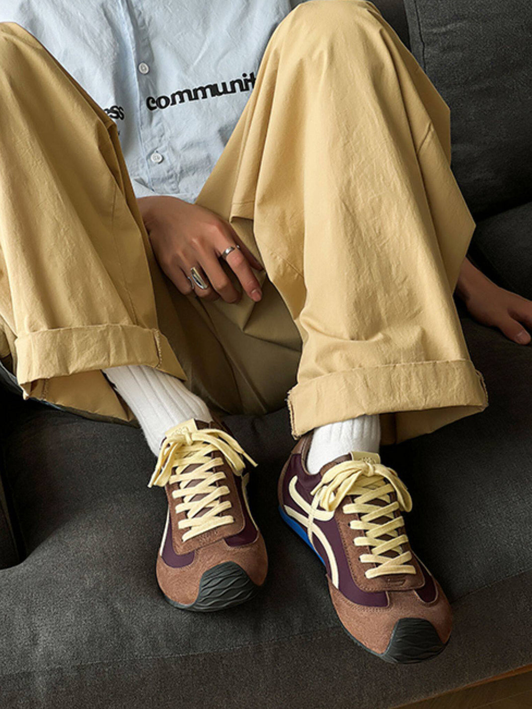 Breathable Panel Sport Sneakers - Skipkicks