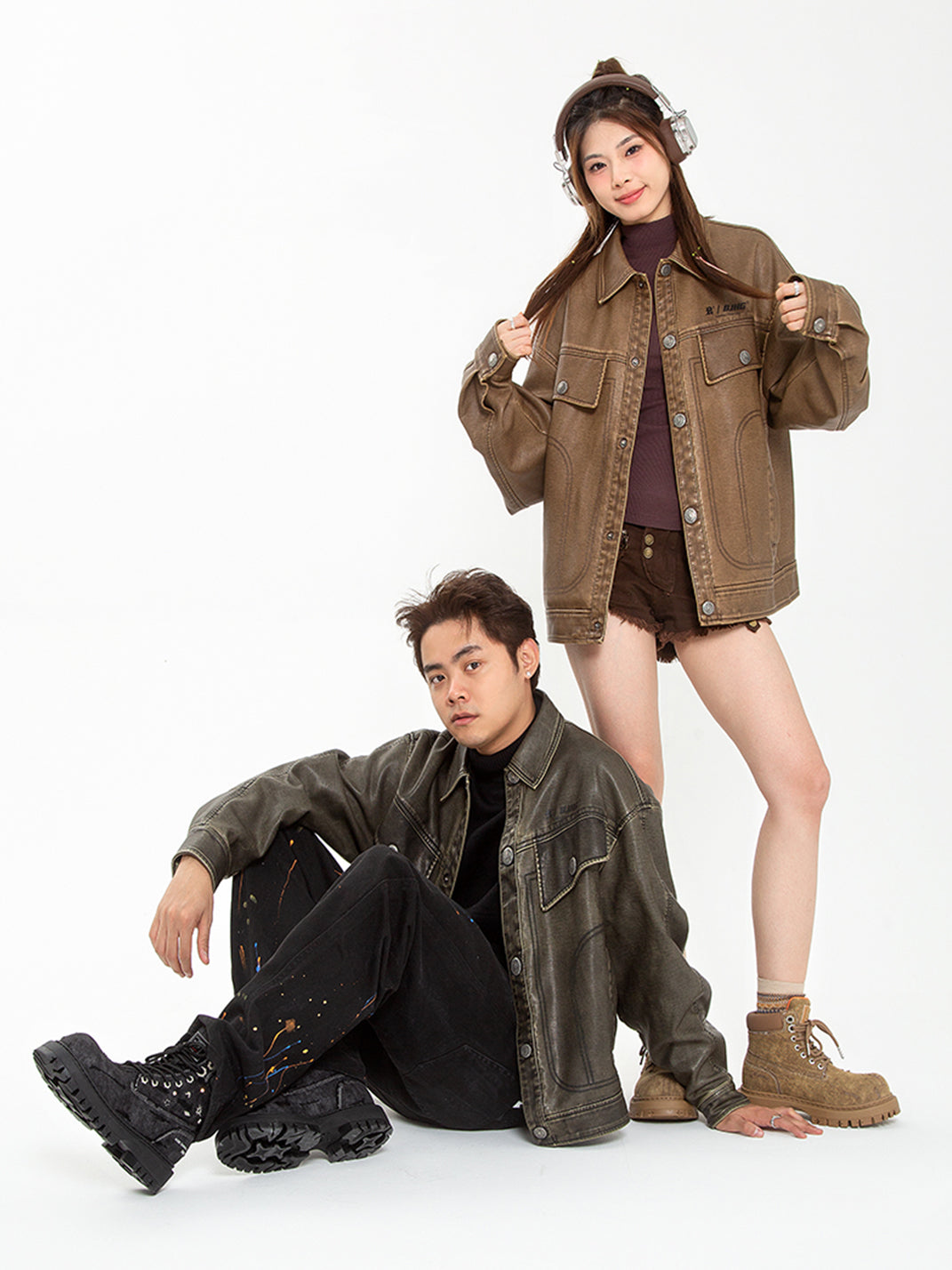 Denim Platform Combat Boots - Skipkicks