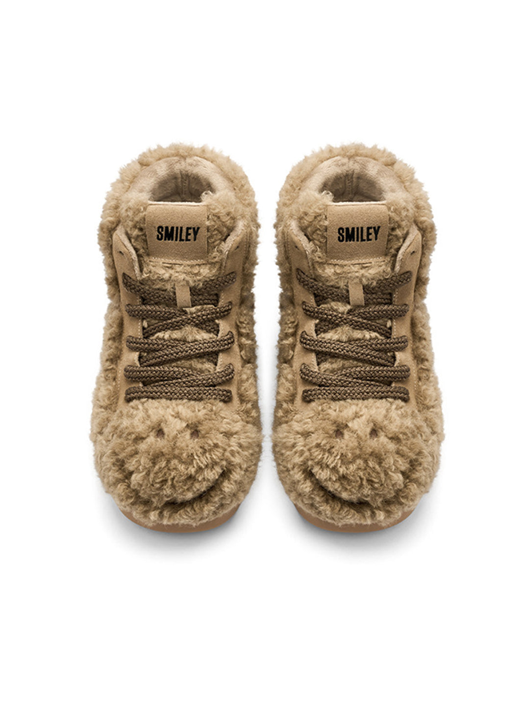 Brown Teddy High-Top Fleece-Lined Boots