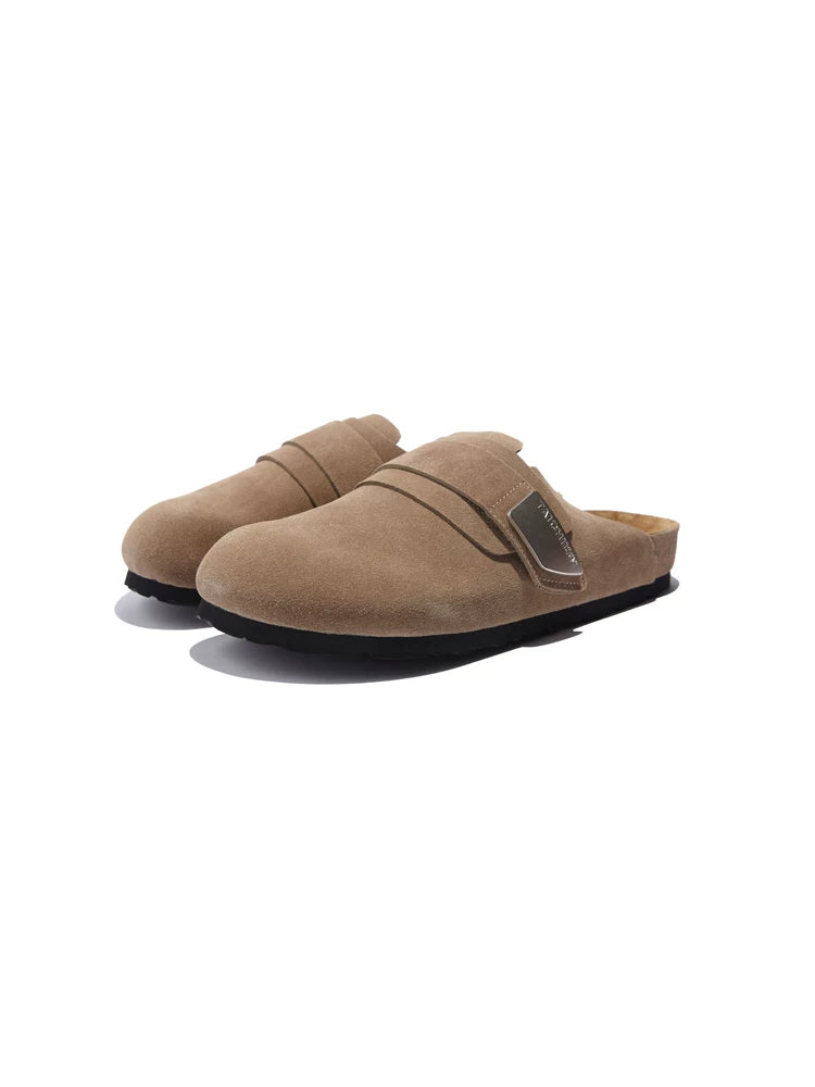 Closed-Toe Leather Mule Sandals - Skipkicks