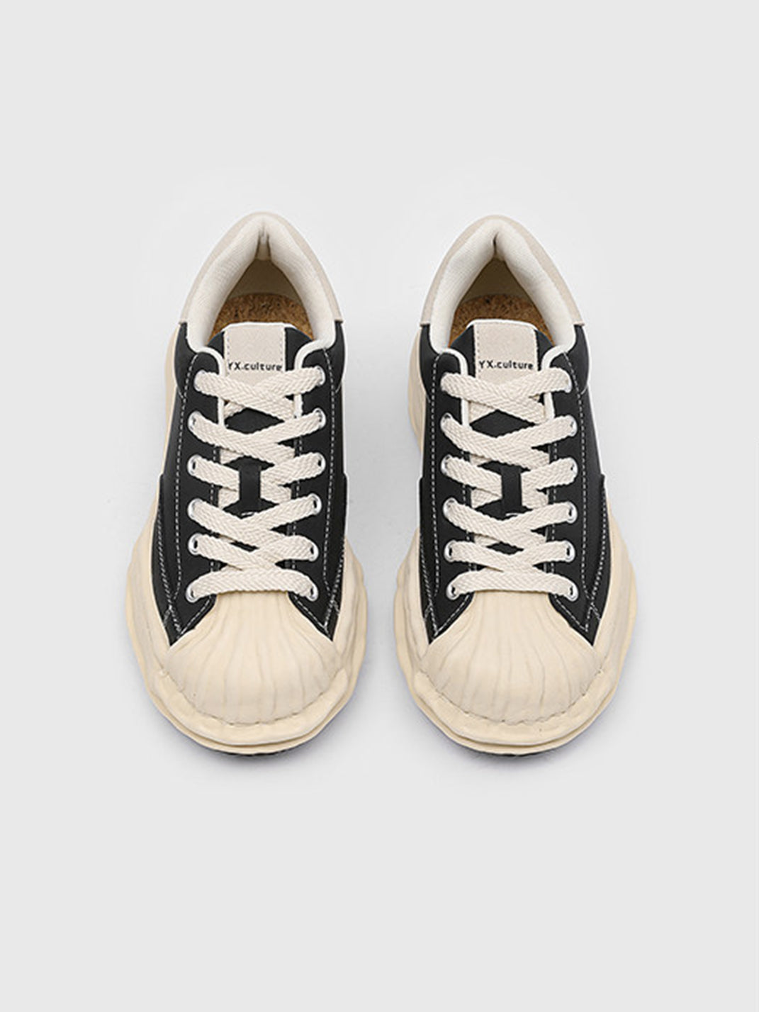 Shell-Toe Lifted Platform Sneakers