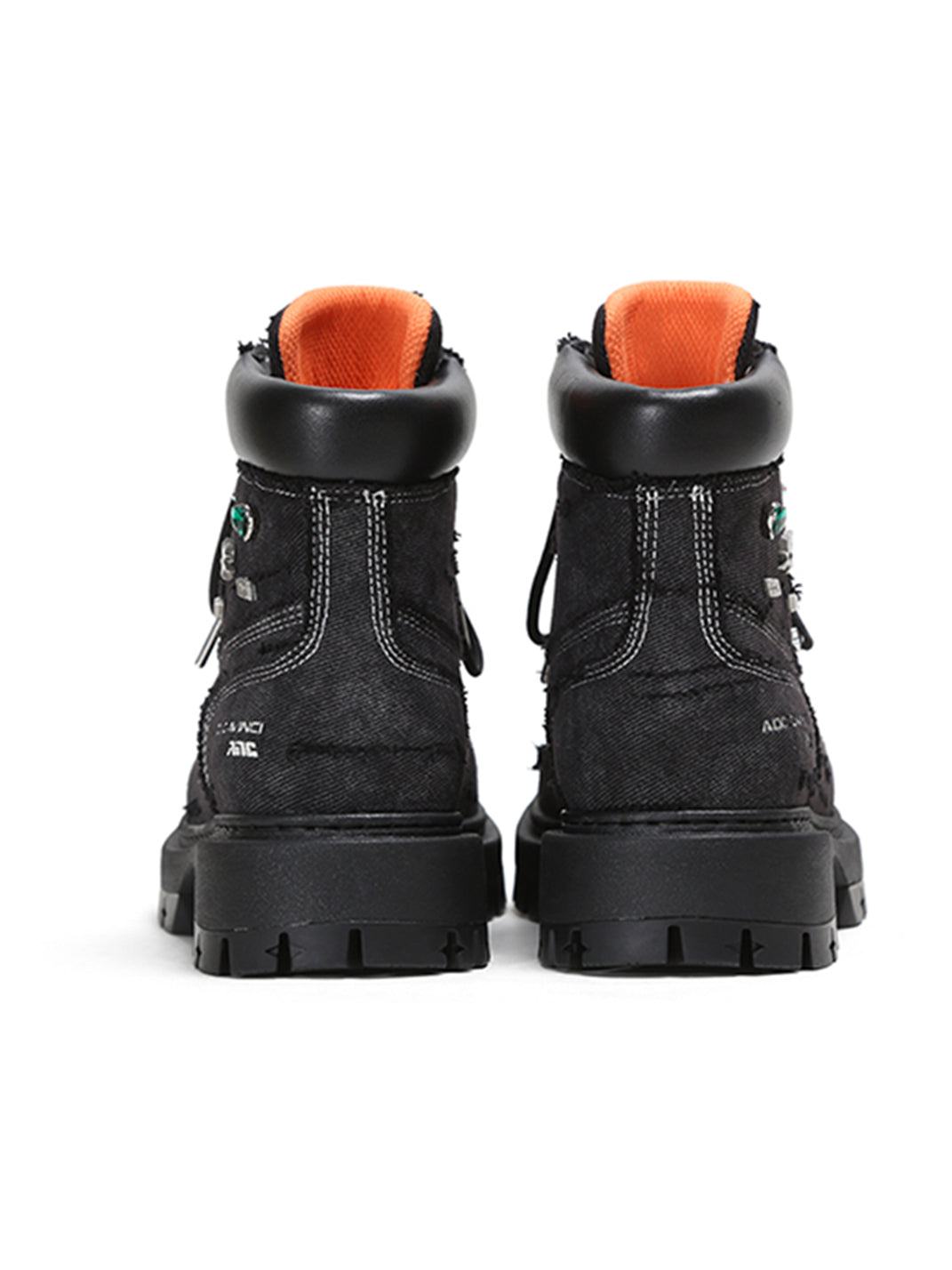 Denim Platform Combat Boots - Skipkicks
