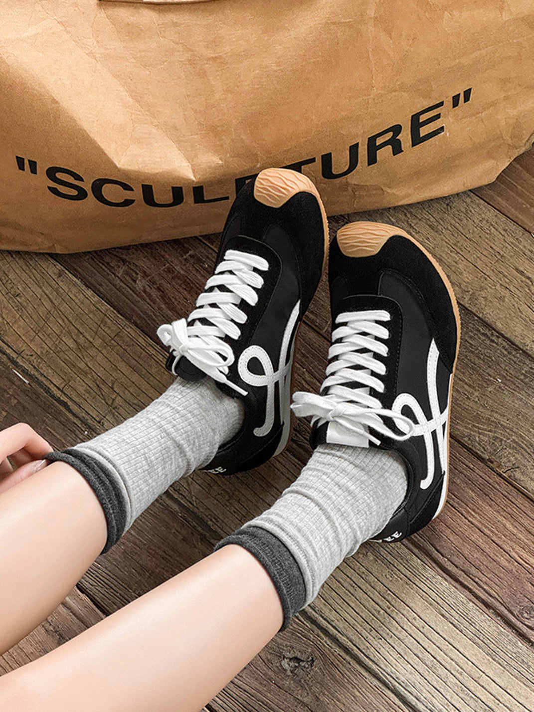 Breathable Panel Sport Sneakers - Skipkicks