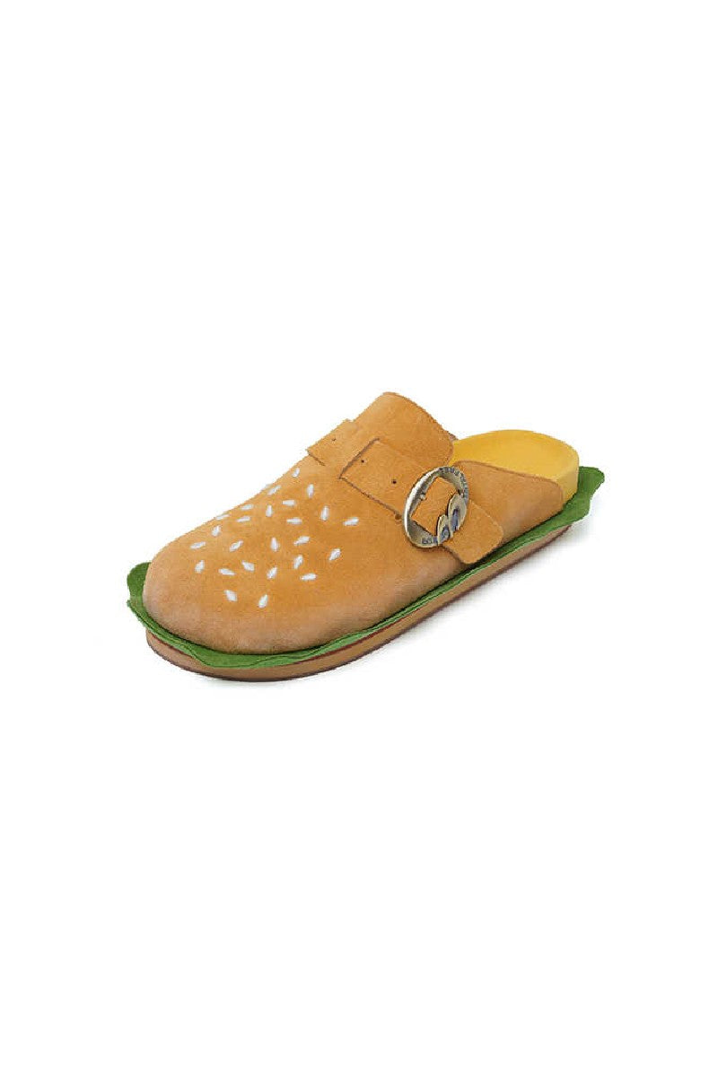 Hamburger Design Novelty Slip On Clogs - Skipkicks