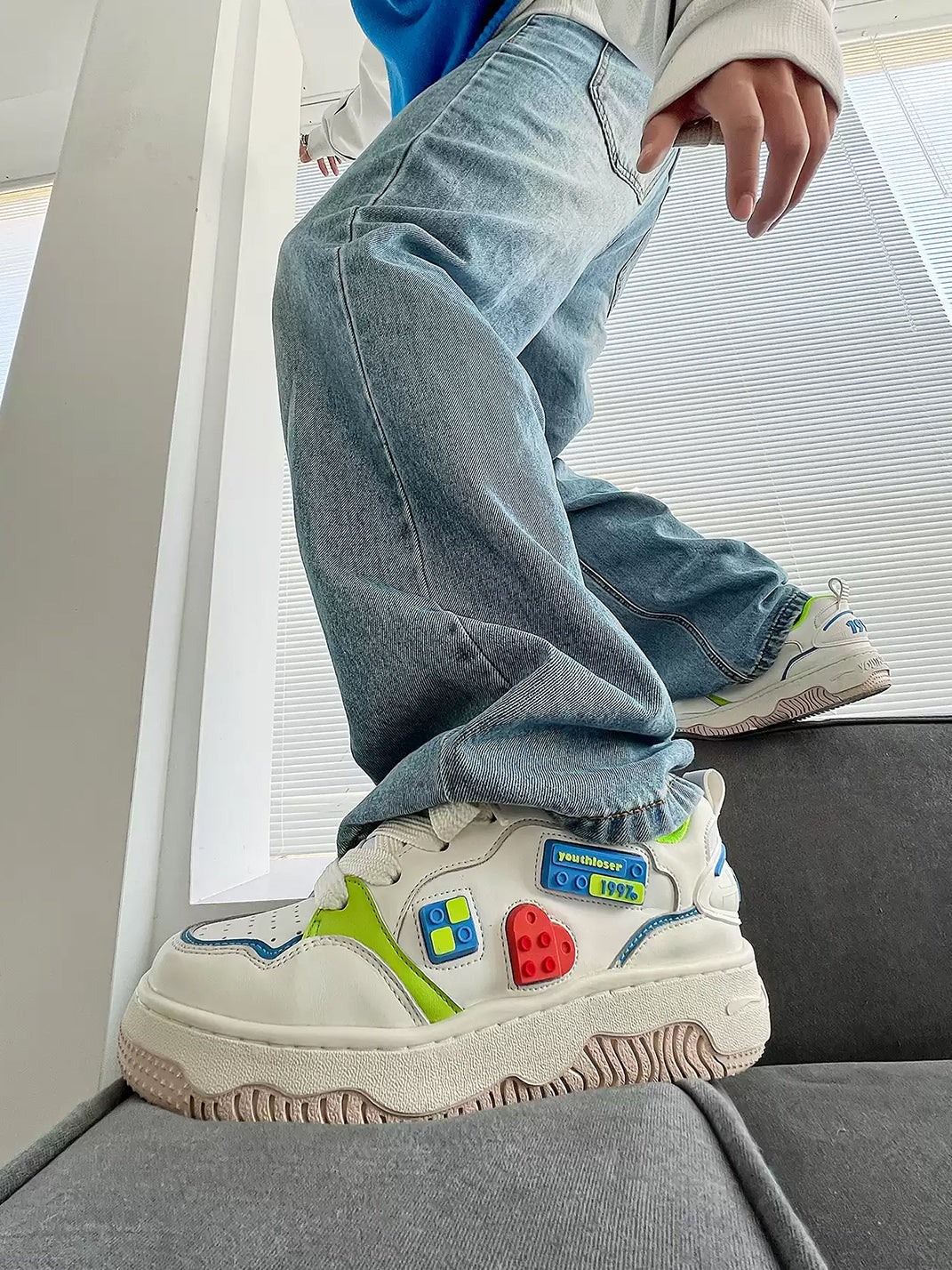 Blocky Chunky Platform Skate Sneakers - Skipkicks
