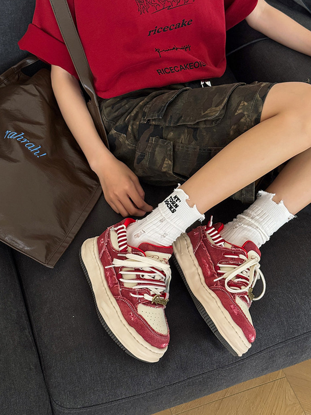 Vintage Wash Denim Sneakers - Skipkicks