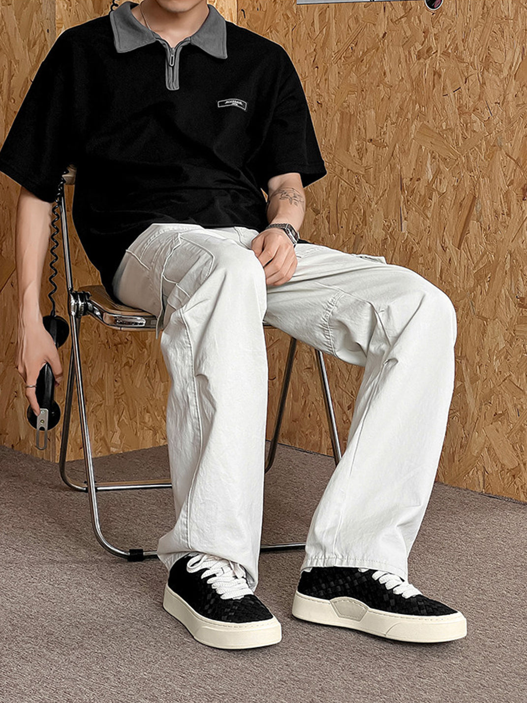 Woven Texture Platform Sneakers - Skipkicks