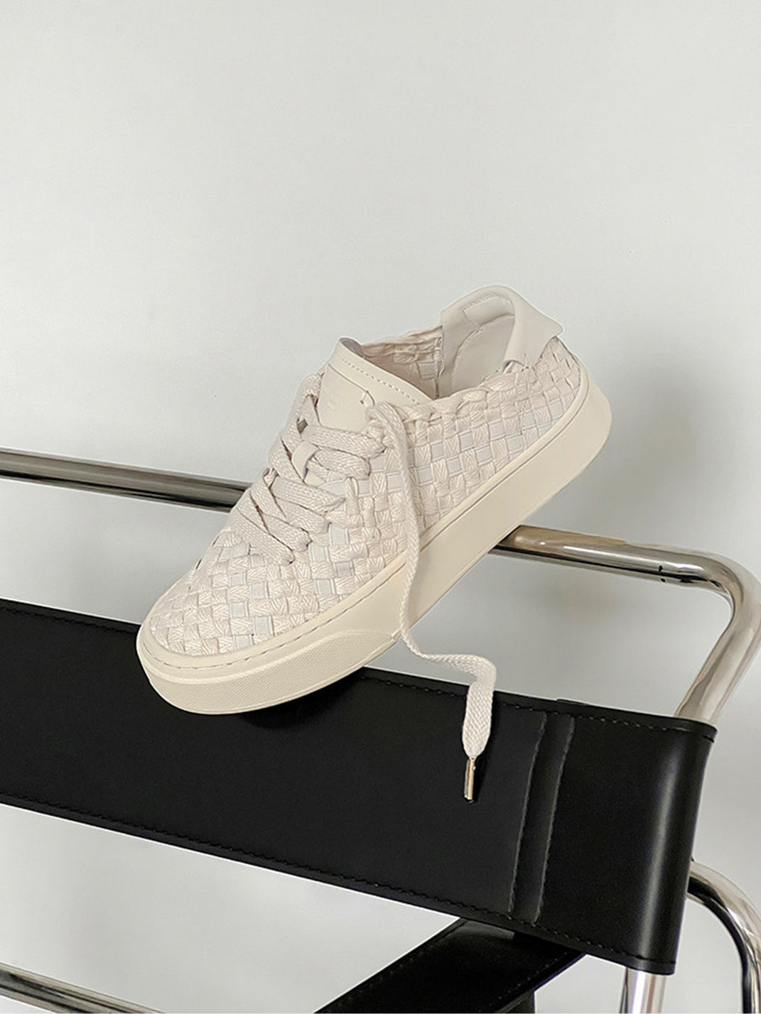 Woven Texture Platform Sneakers - Skipkicks