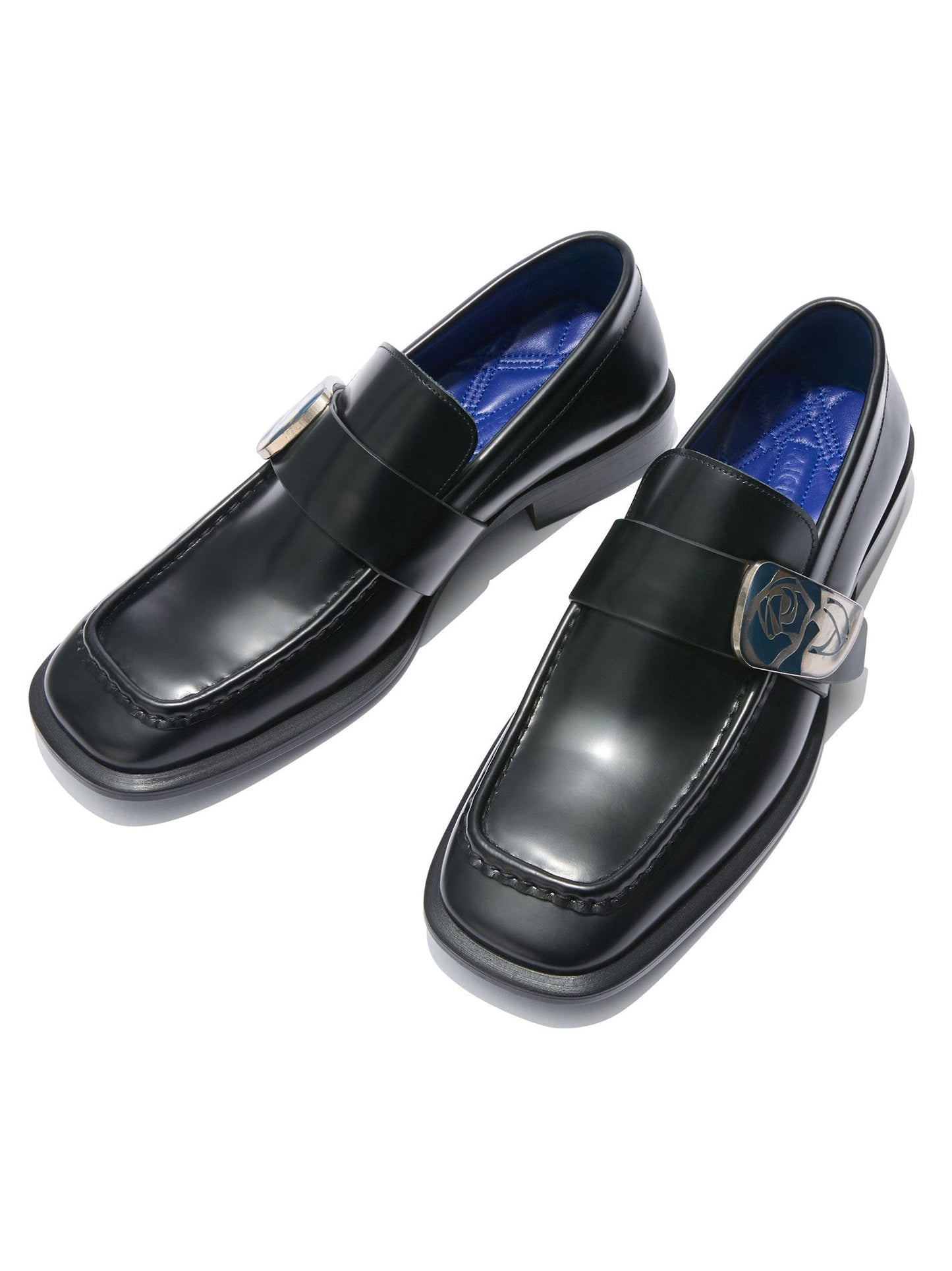Rose Crest Leather Loafers - Skipkicks