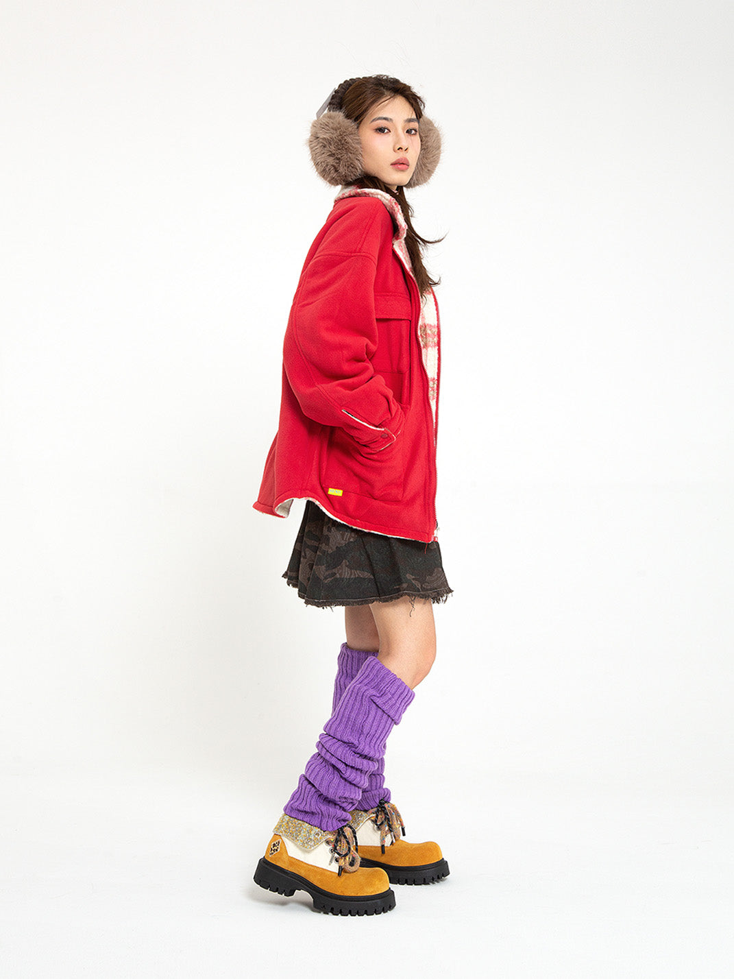 Black Stardust Oversized Boots - Skipkicks