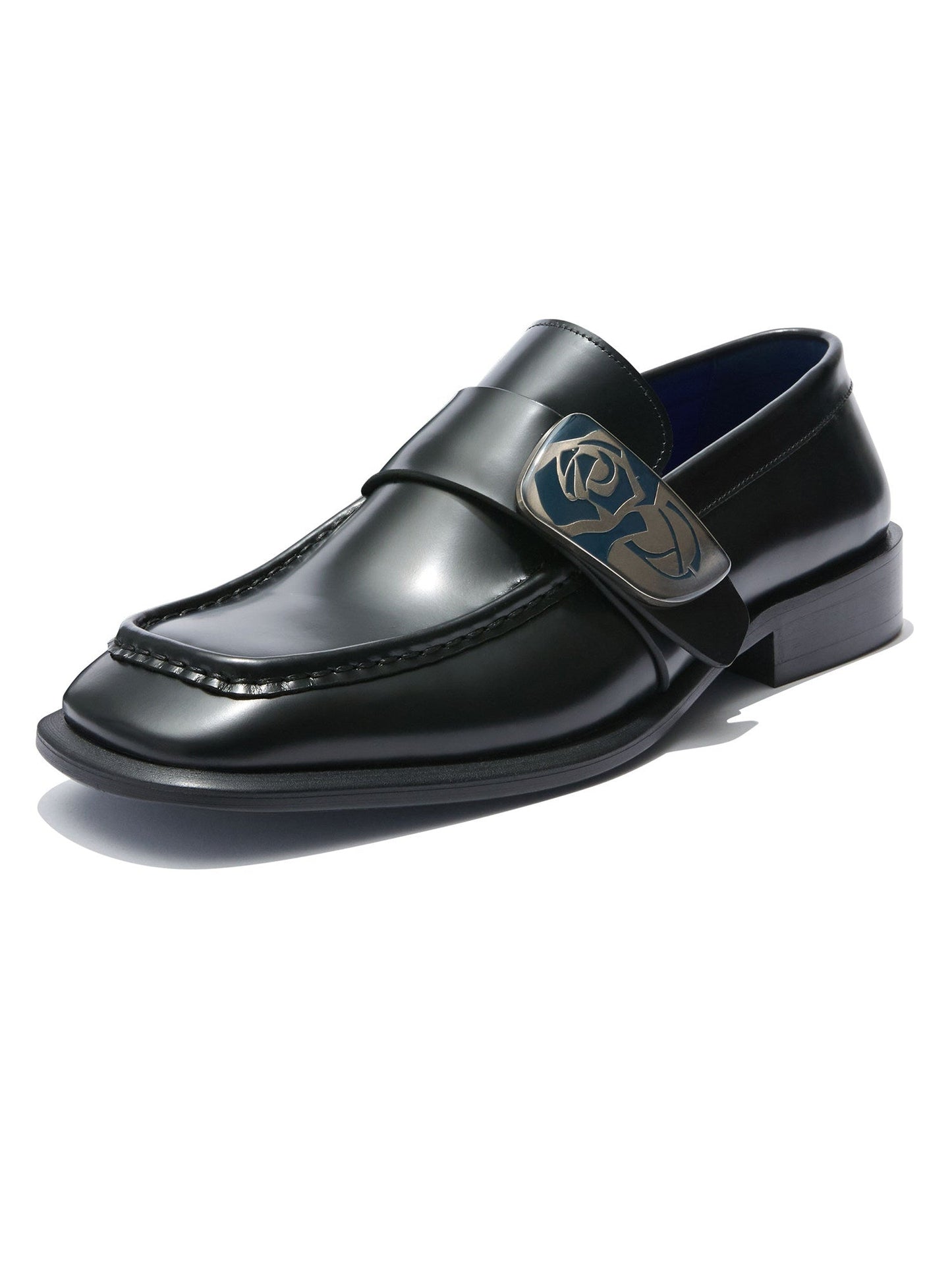 Rose Crest Leather Loafers - Skipkicks