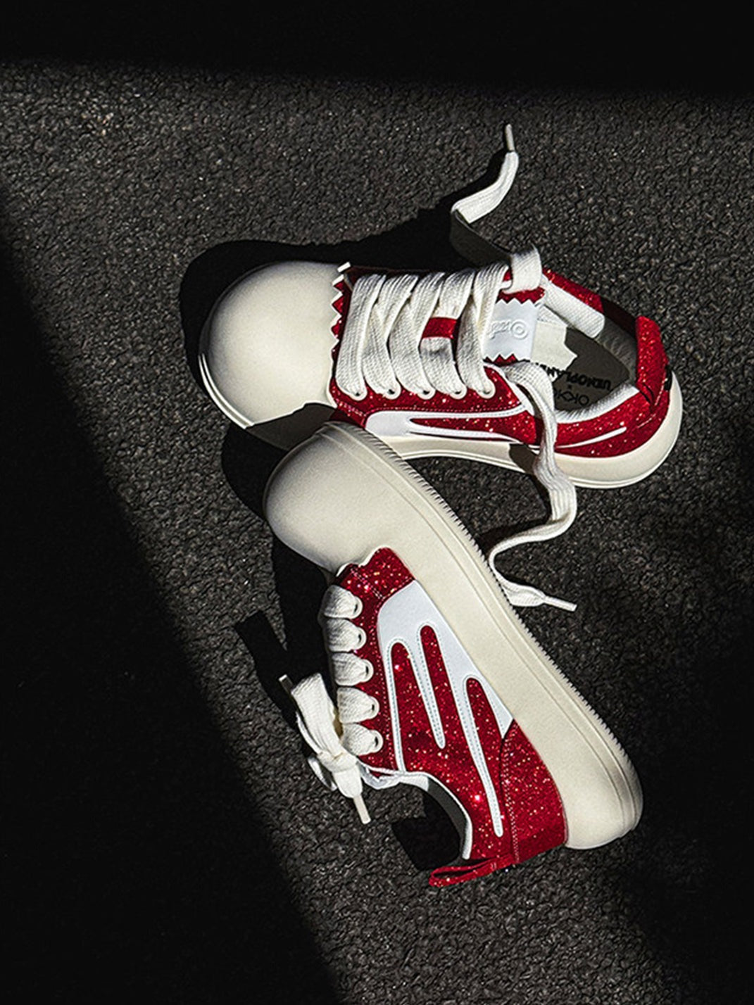 Jagged-Edge Chunky Platform Sneakers - Skipkicks