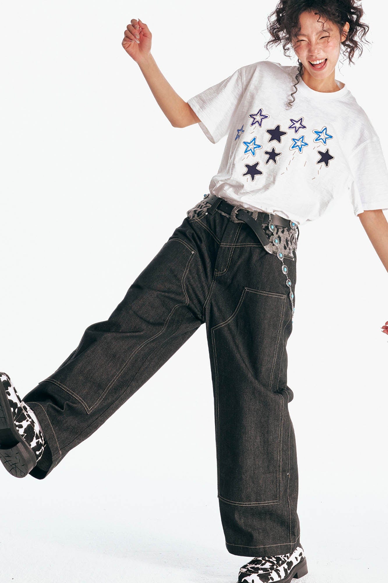 Star Parade Graphic Cotton Tee