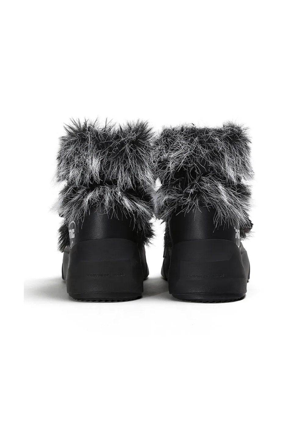 Black Short Insulated Snow Boots