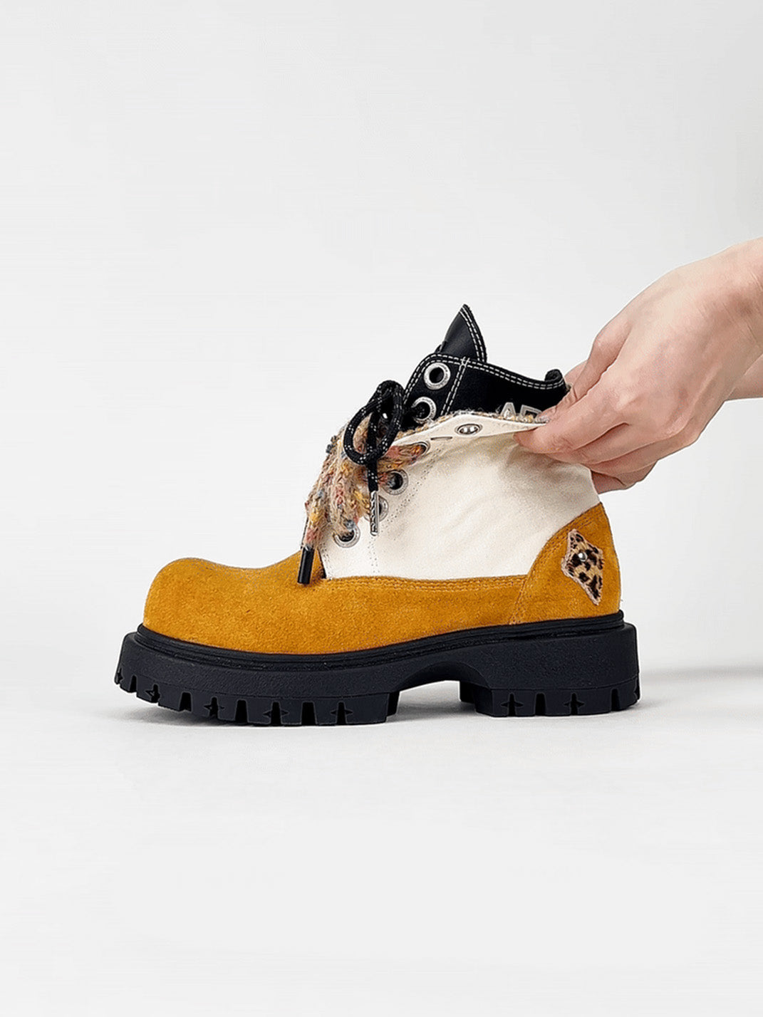 Black Stardust Oversized Boots - Skipkicks
