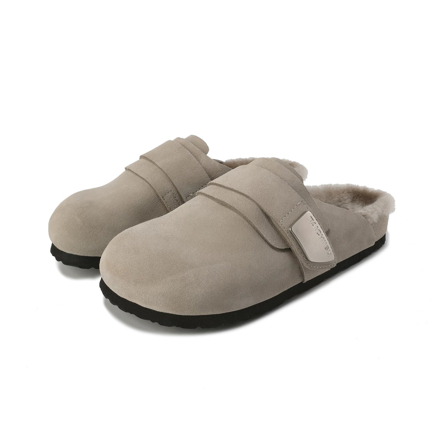 Closed-Toe Leather Mule Sandals - Skipkicks