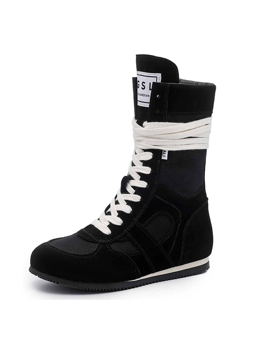 Black Knockout Hybrid Boxing Trainer Boots - Skipkicks