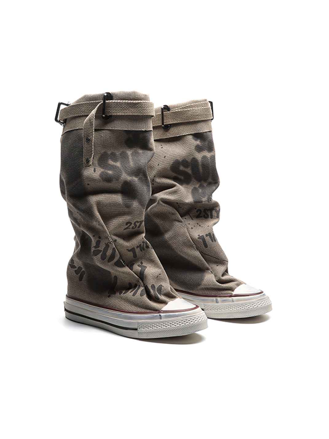 Desert Chunky Platform Lace-Up Tall Boots
