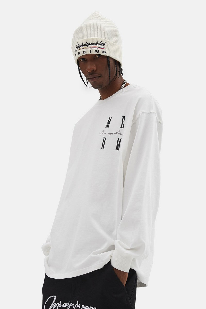 Basic Long Sleeve Tee With Logo
