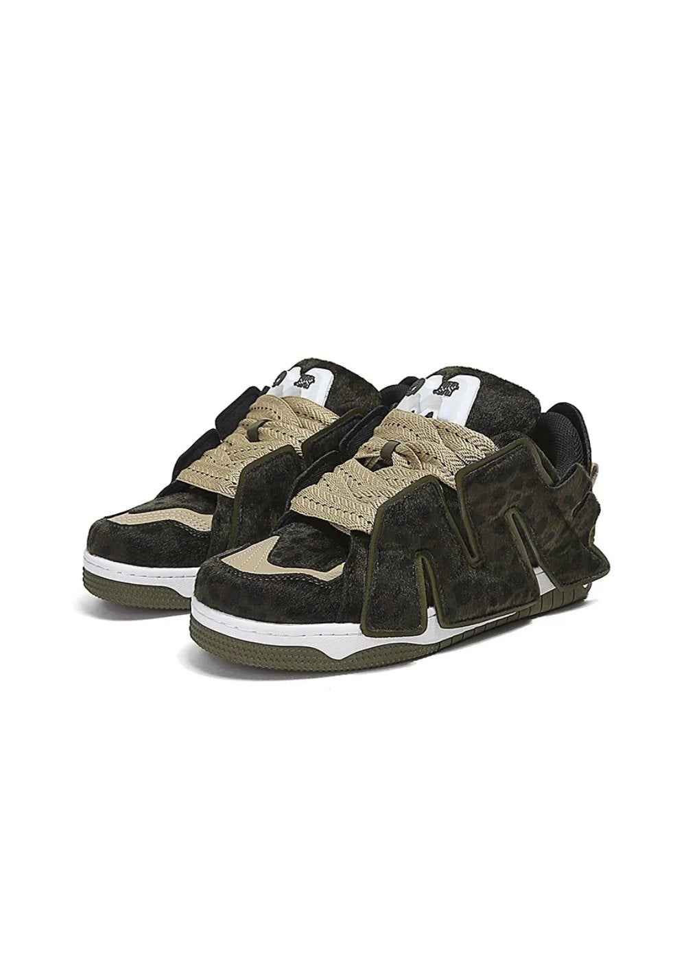Leopard Low-Top Skate Sneakers