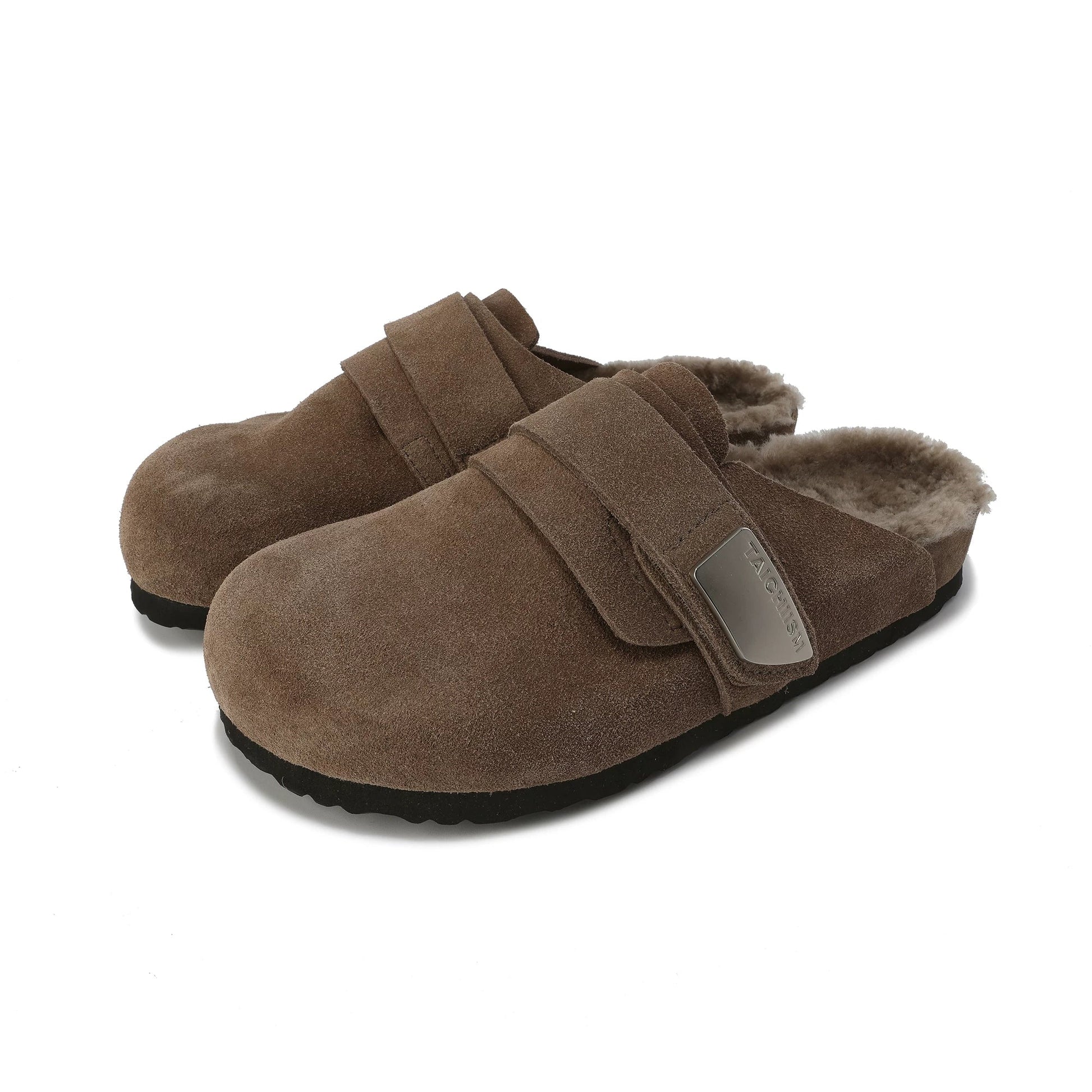 Closed-Toe Leather Mule Sandals - Skipkicks