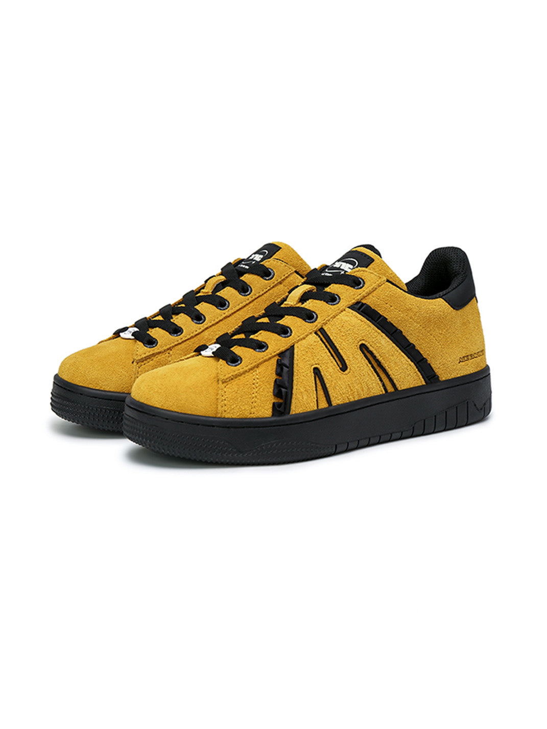 Suede Platform Sneakers with Three Lace Sets - Skipkicks