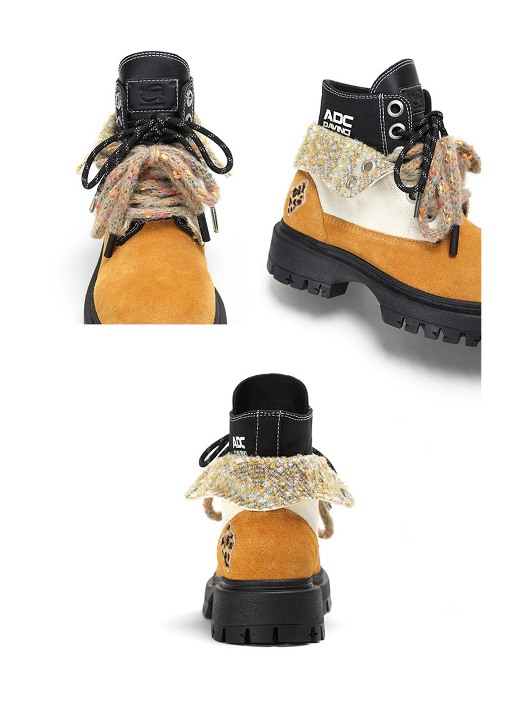 Black Stardust Oversized Boots - Skipkicks