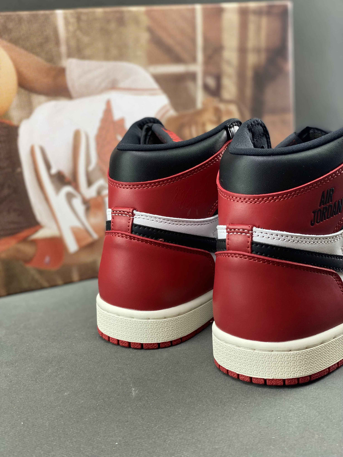 Custom Air Jordan 1 High OG“Black Toe Reimagined” SneakerNational