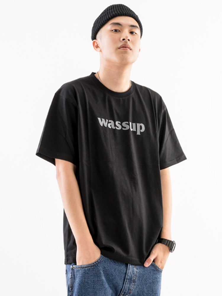 Bold Big Logo Print Basic Tee