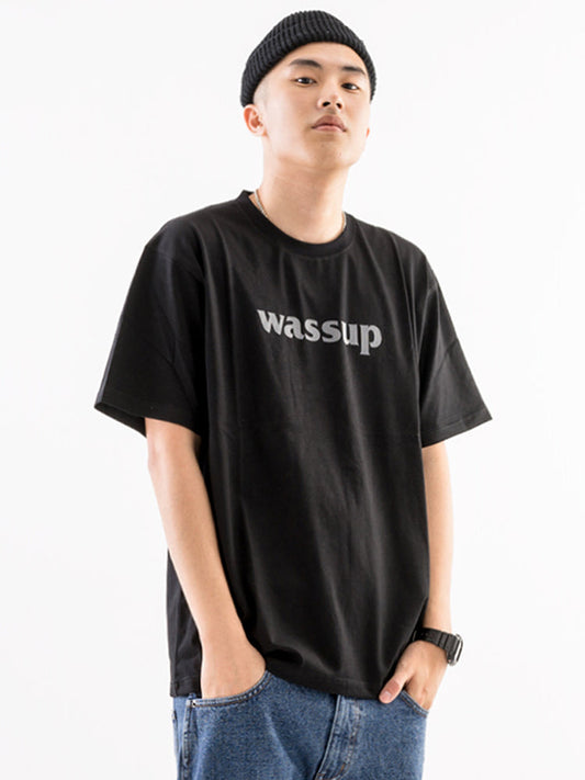 Bold Big Logo Print Basic Tee