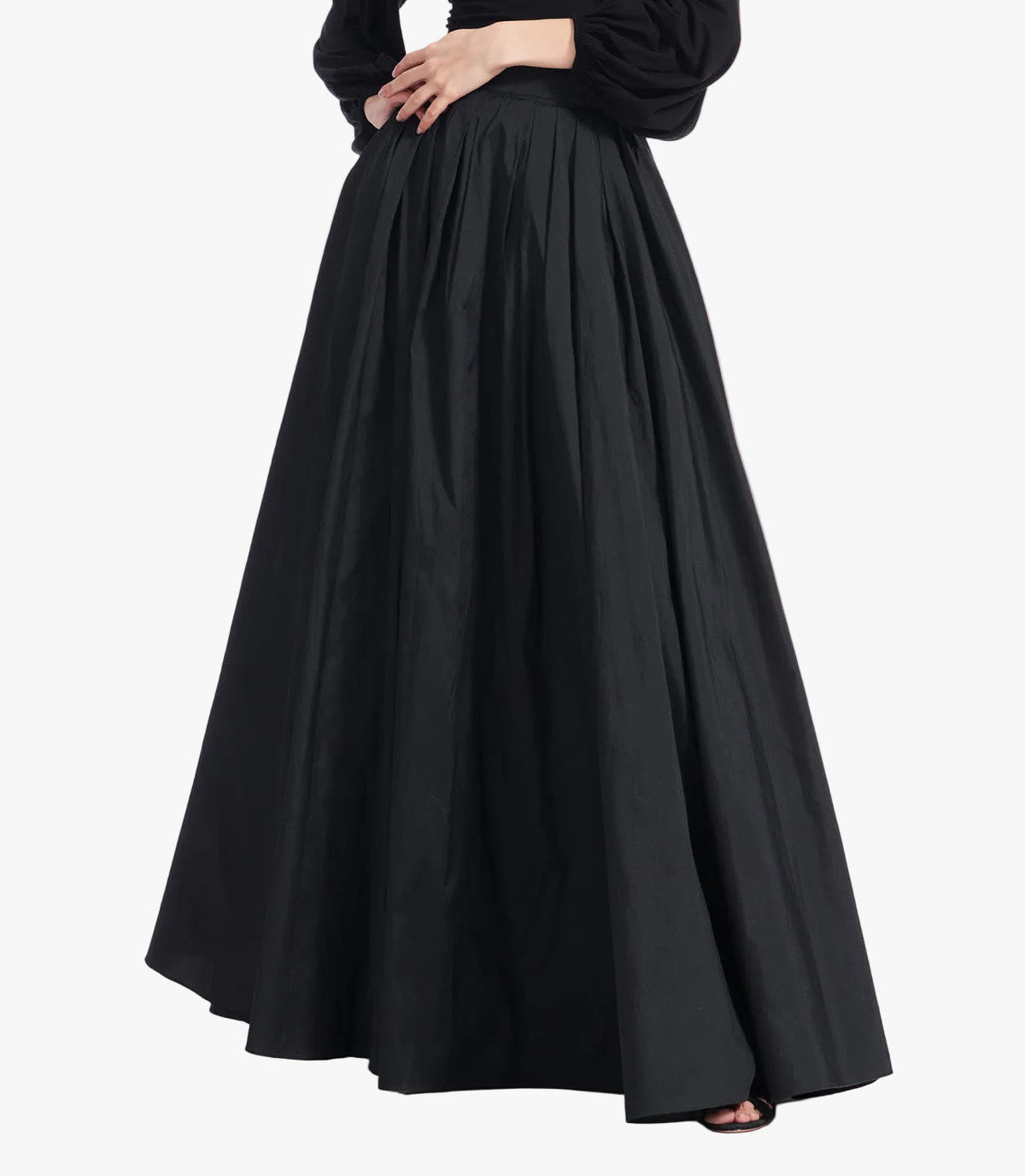 Soft Taffeta Ballgown Skirt Black