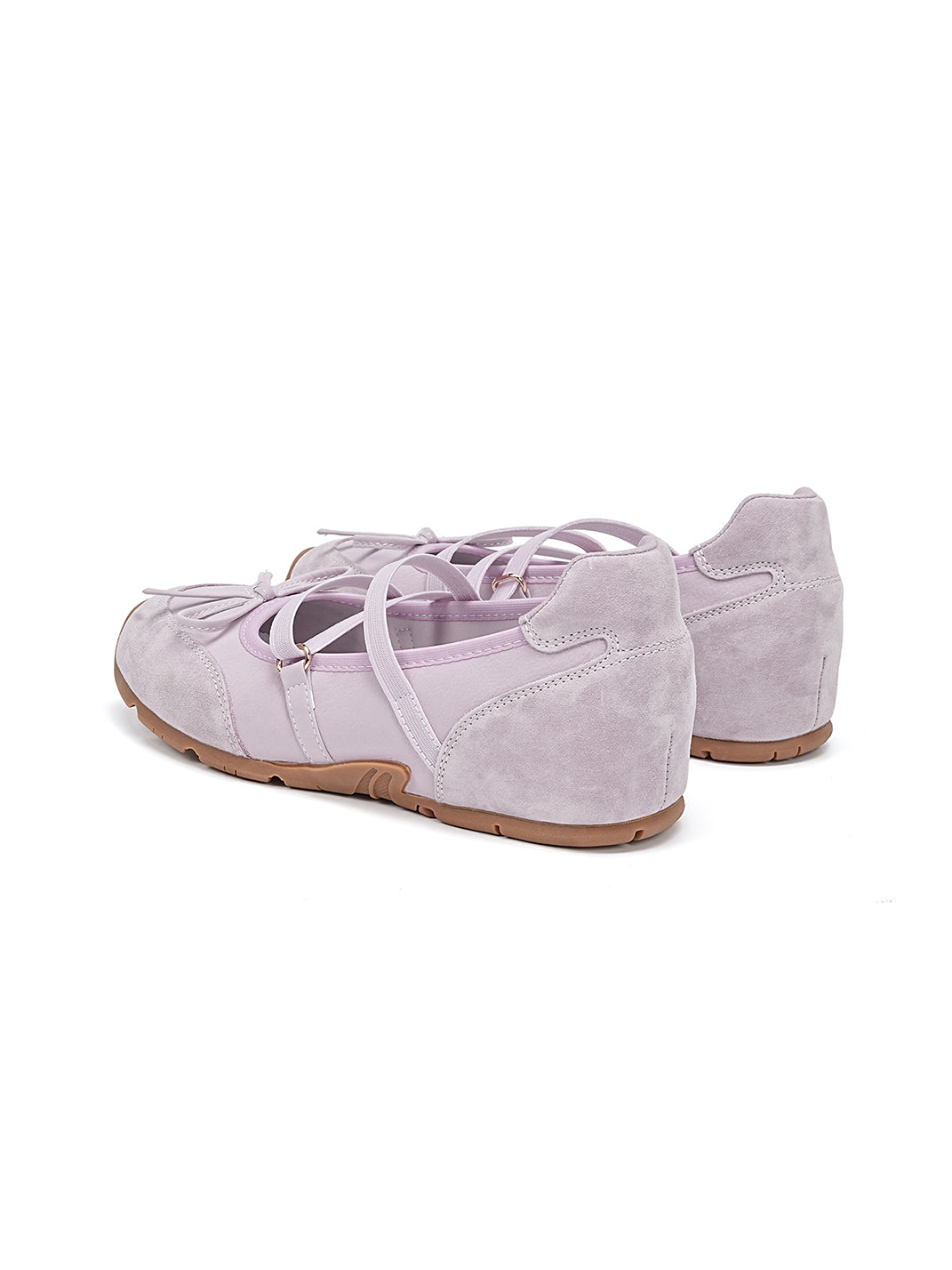 Mary Jane Ballet Sneakers With Bow Detail