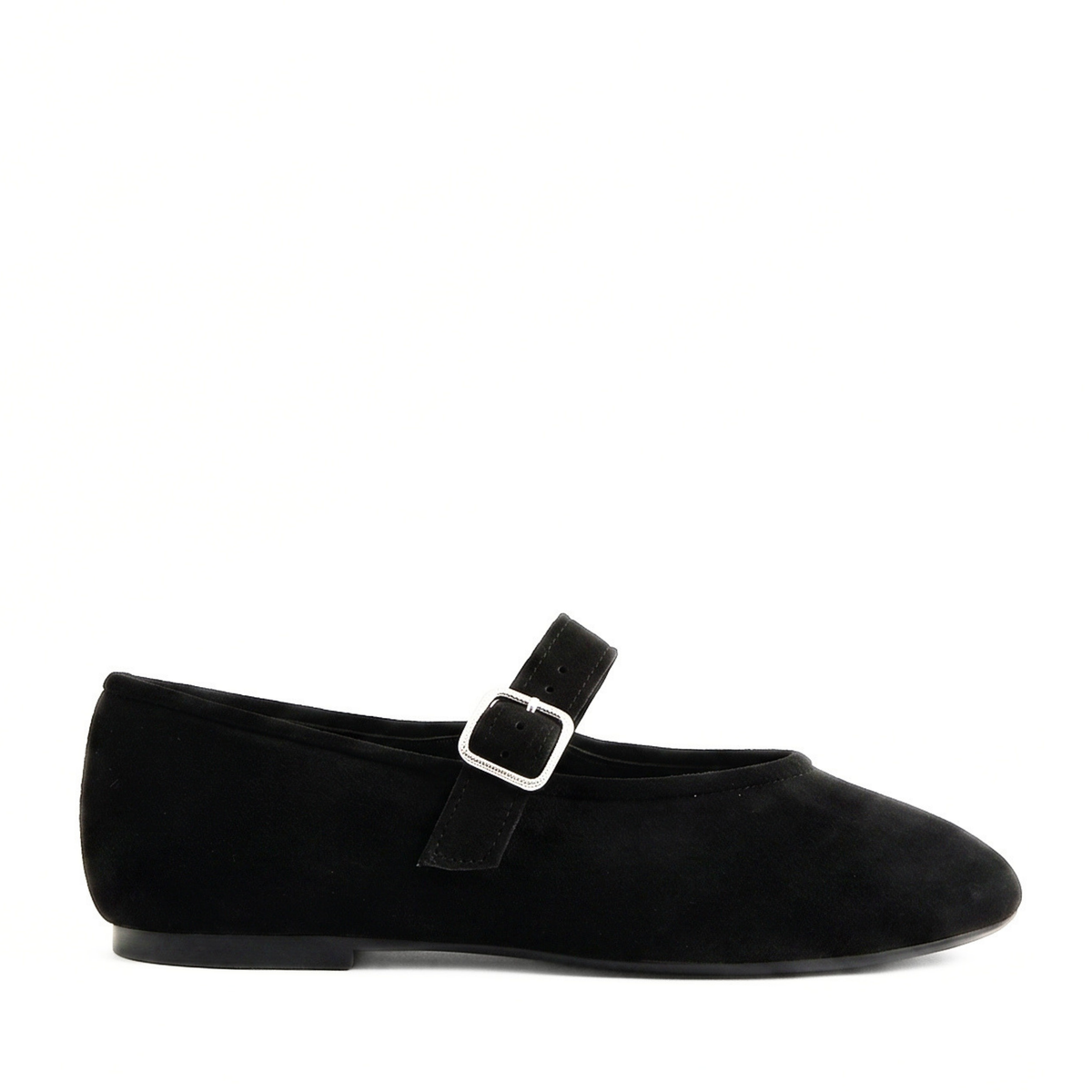 Ashley Suede Mary Jane Flats