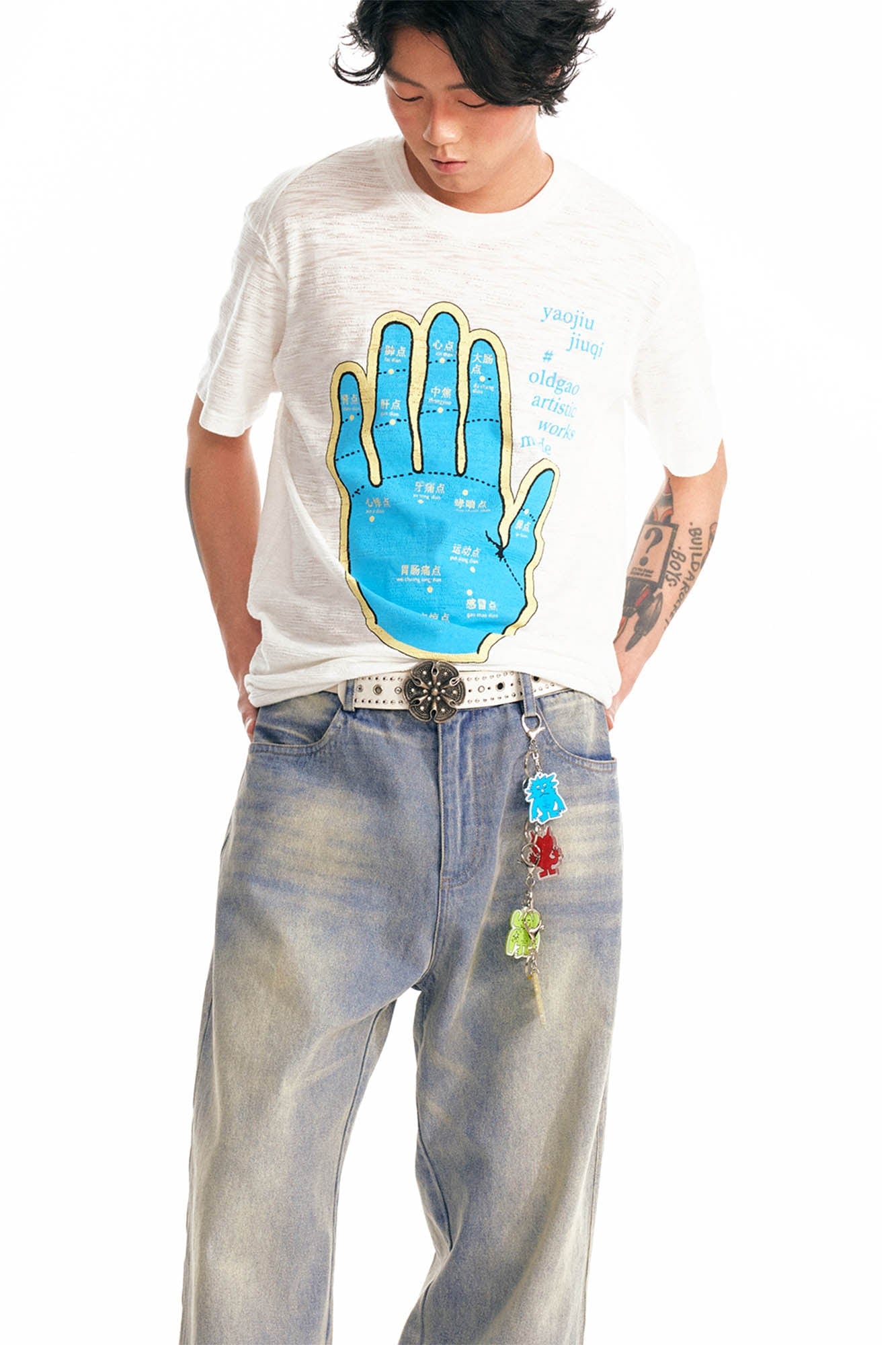Meridian Hand Graphic Slub Cotton Tee