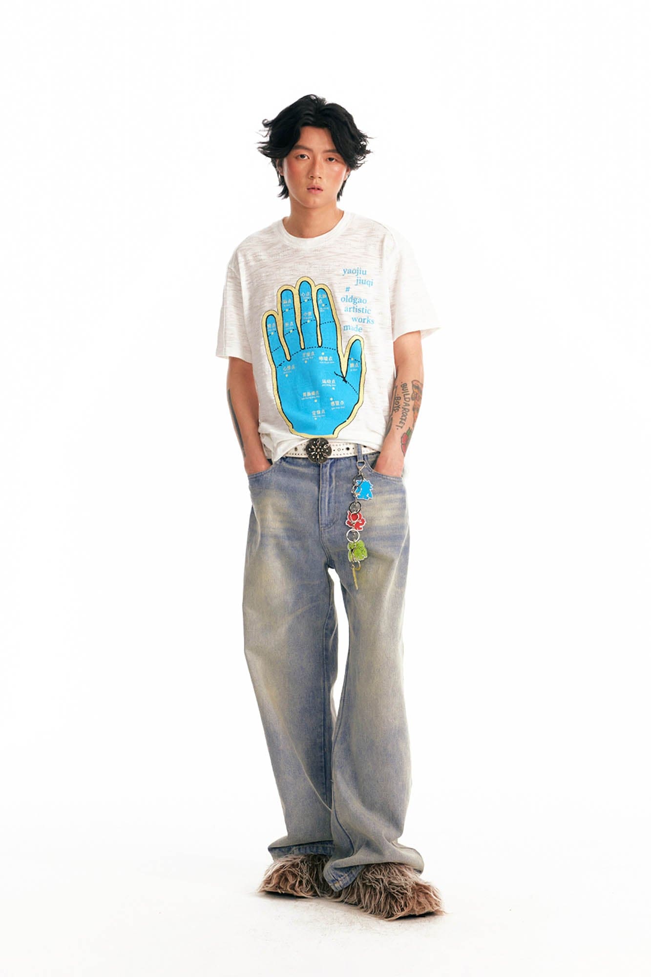 Meridian Hand Graphic Slub Cotton Tee