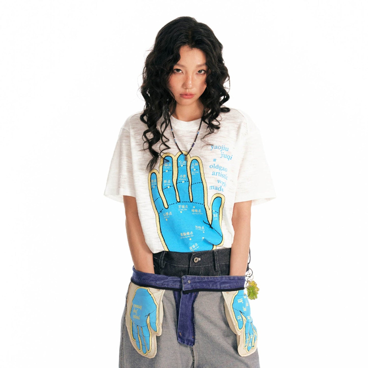 Meridian Hand Graphic Slub Cotton Tee