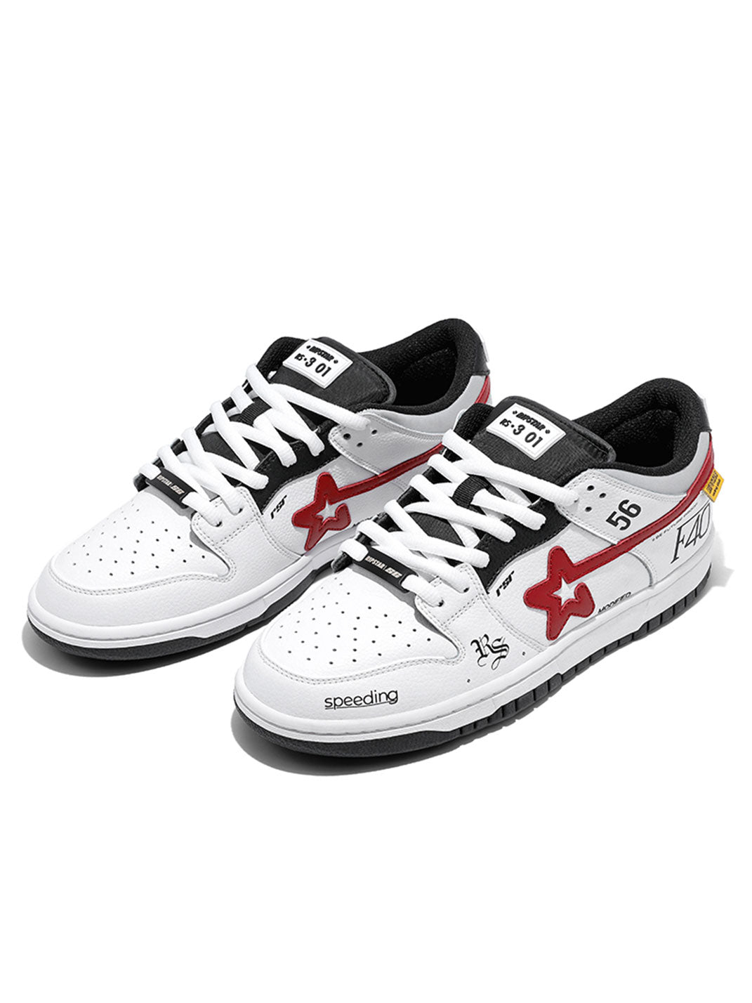Explosion Star Low-Top Skate Sneakers - Skipkicks