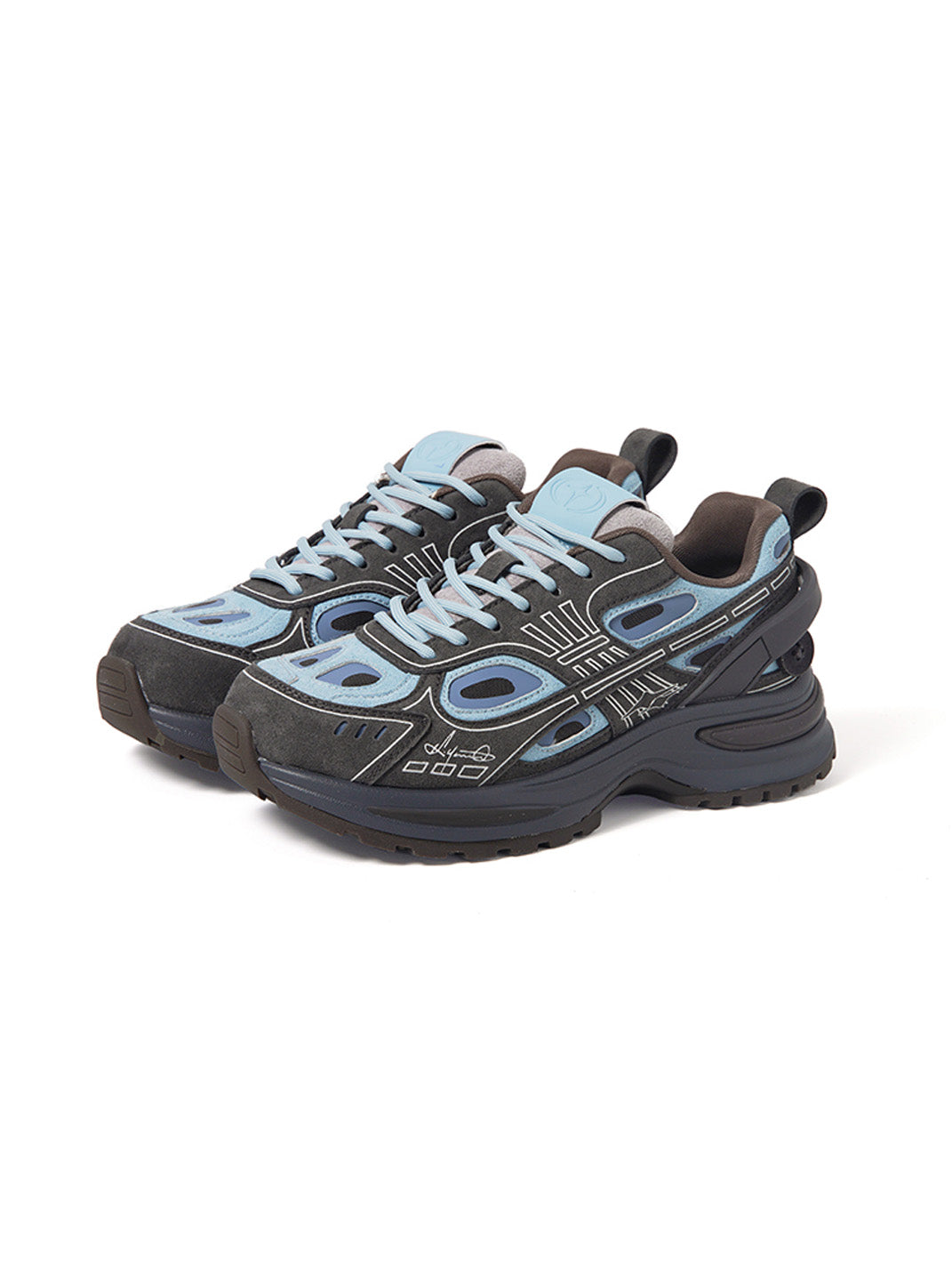 Color-Block Chunky Platform Running Sneakers - Skipkicks