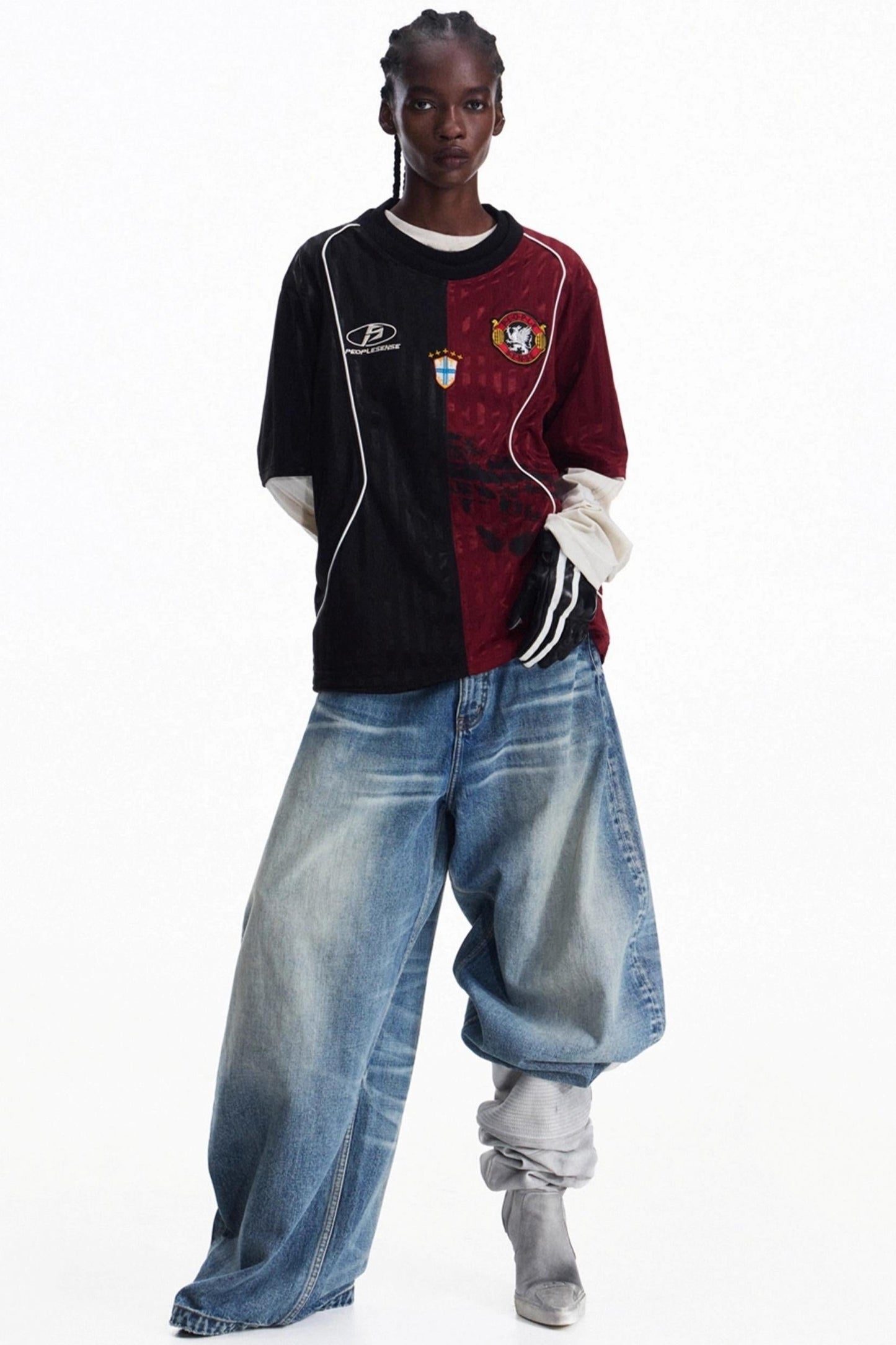 Men's Vintage Crew Neck Jersey Top