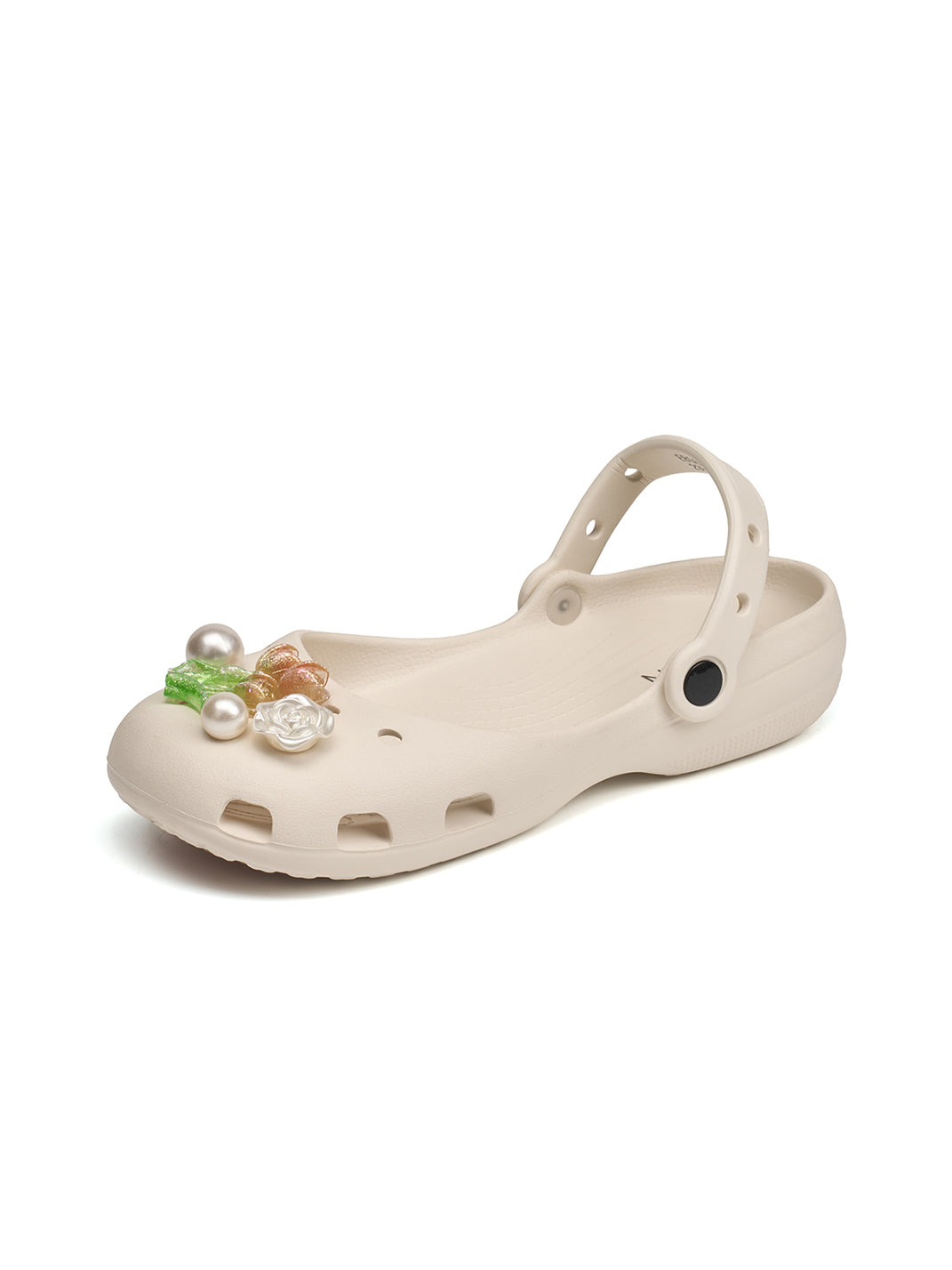 Mary Jane Style Breathable Slide Sandals-Beige - Skipkicks