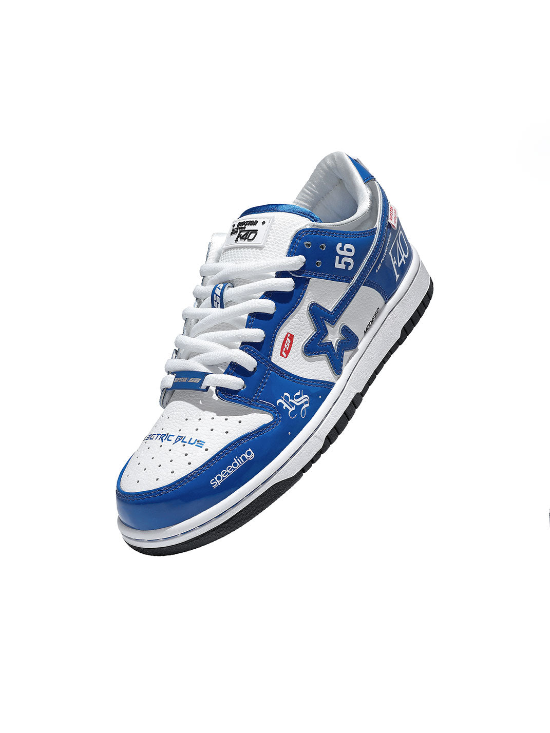 Electric Blue Retro Platform Sneakers - Skipkicks