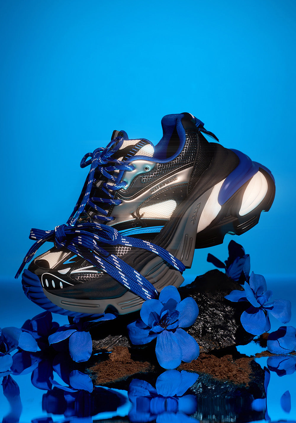 Blue Power Platform Sneakers