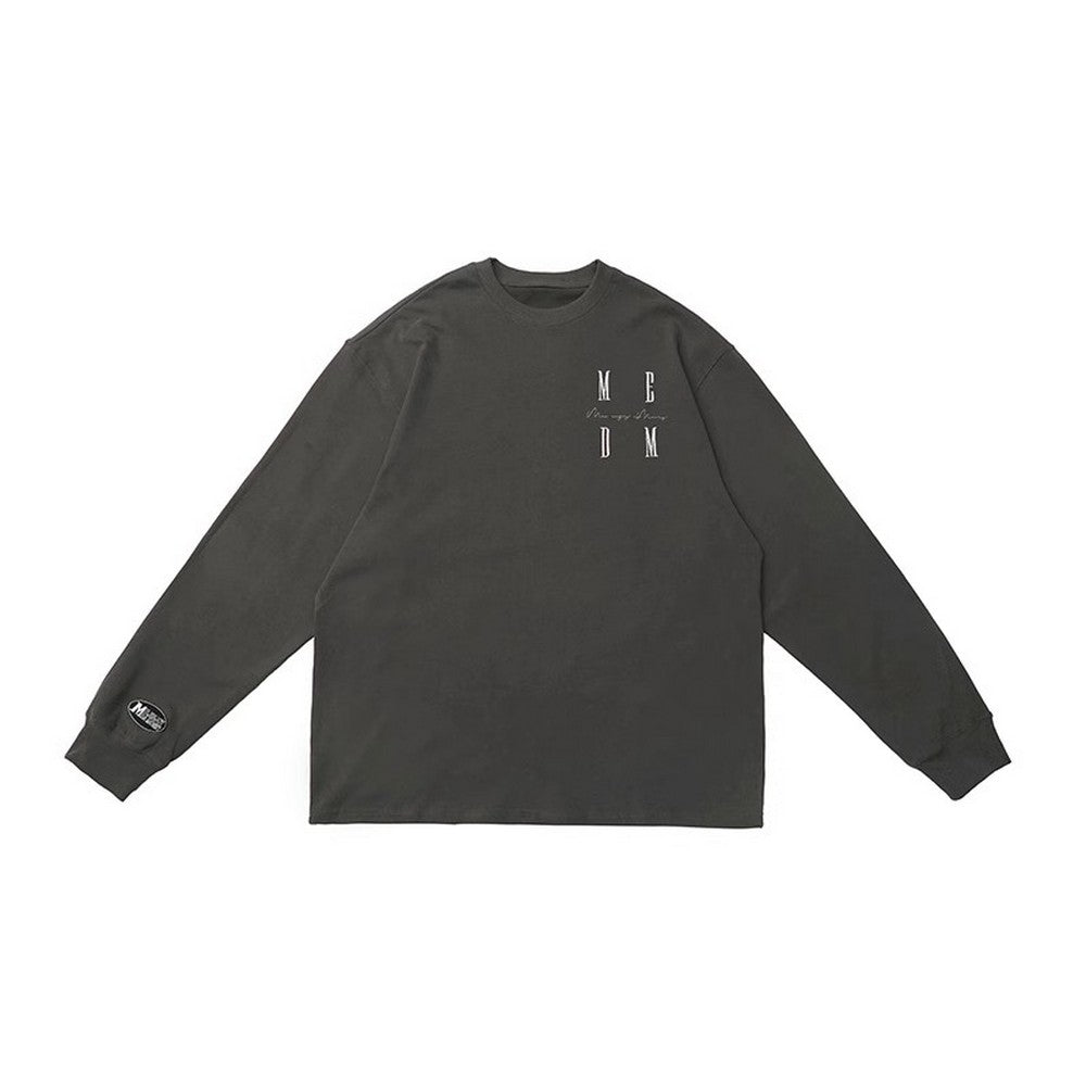 Basic Long Sleeve Tee With Logo