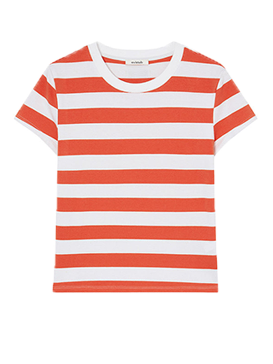 Color-Block Striped Crew-Neck Graphic Tee