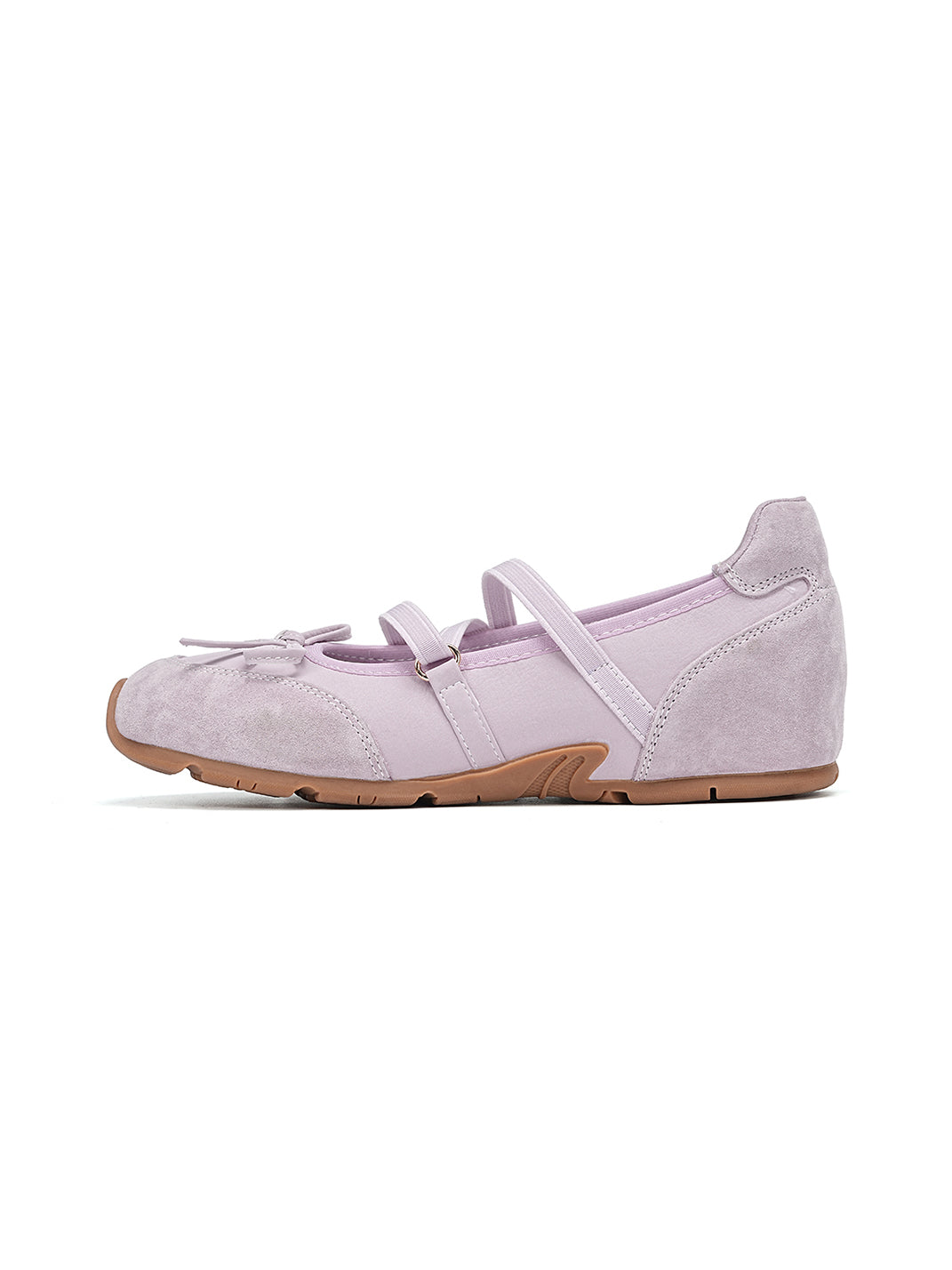 Mary Jane Ballet Sneakers With Bow Detail